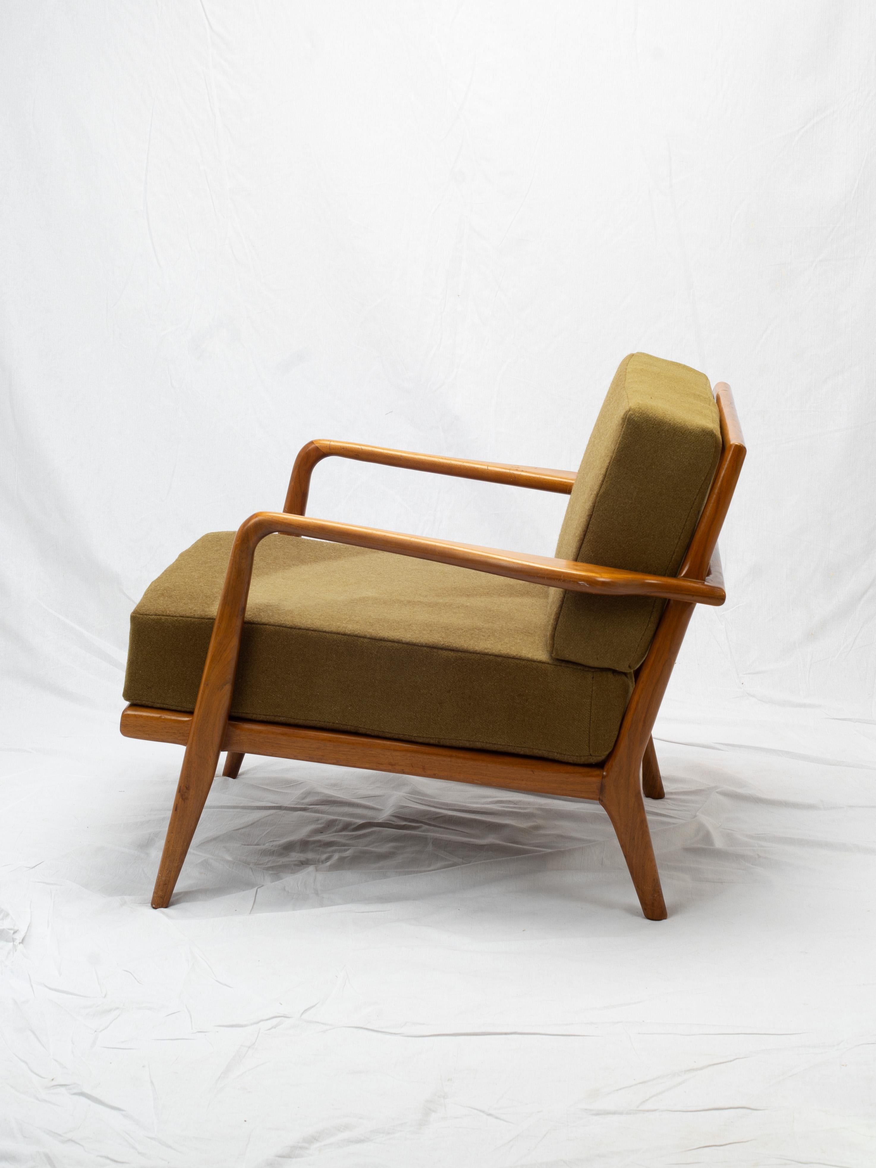 Woodwork Pair Of Mel Smilow Railback Lounge Chairs For Smilow-Thiele For Sale