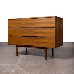 Pair of Mel Smilow Walnut Three-Drawer Chests, USA, 1960s