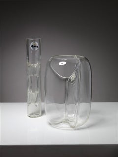 Coppia di vasi in vetro di Murano "Membrane" di Toni Zuccheri per VeArt, Italia, anni '70