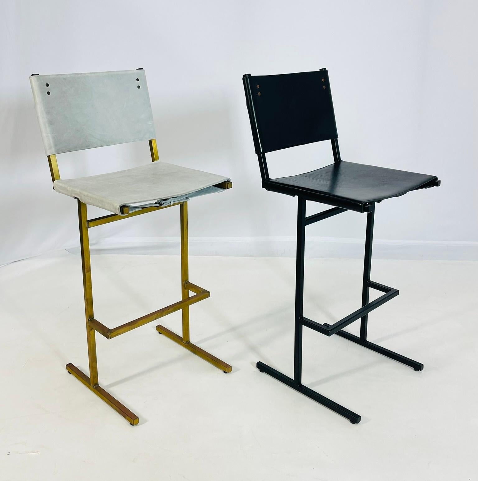 Pair of Memento Counter Stools by Jesse Sanderson for Wdstck For Sale 1