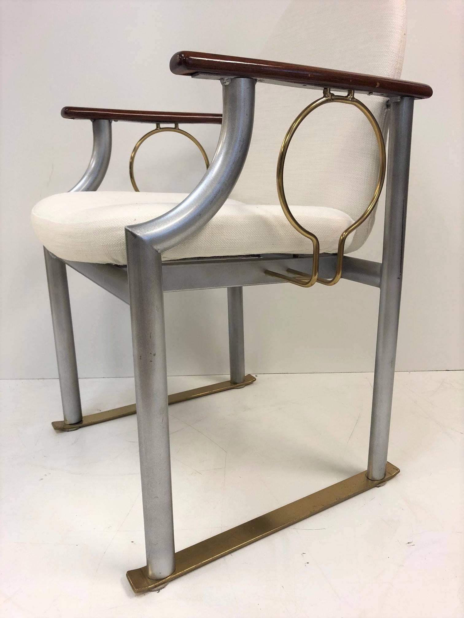 Bronzo Coppia di poltrone in stile Memphis in vendita