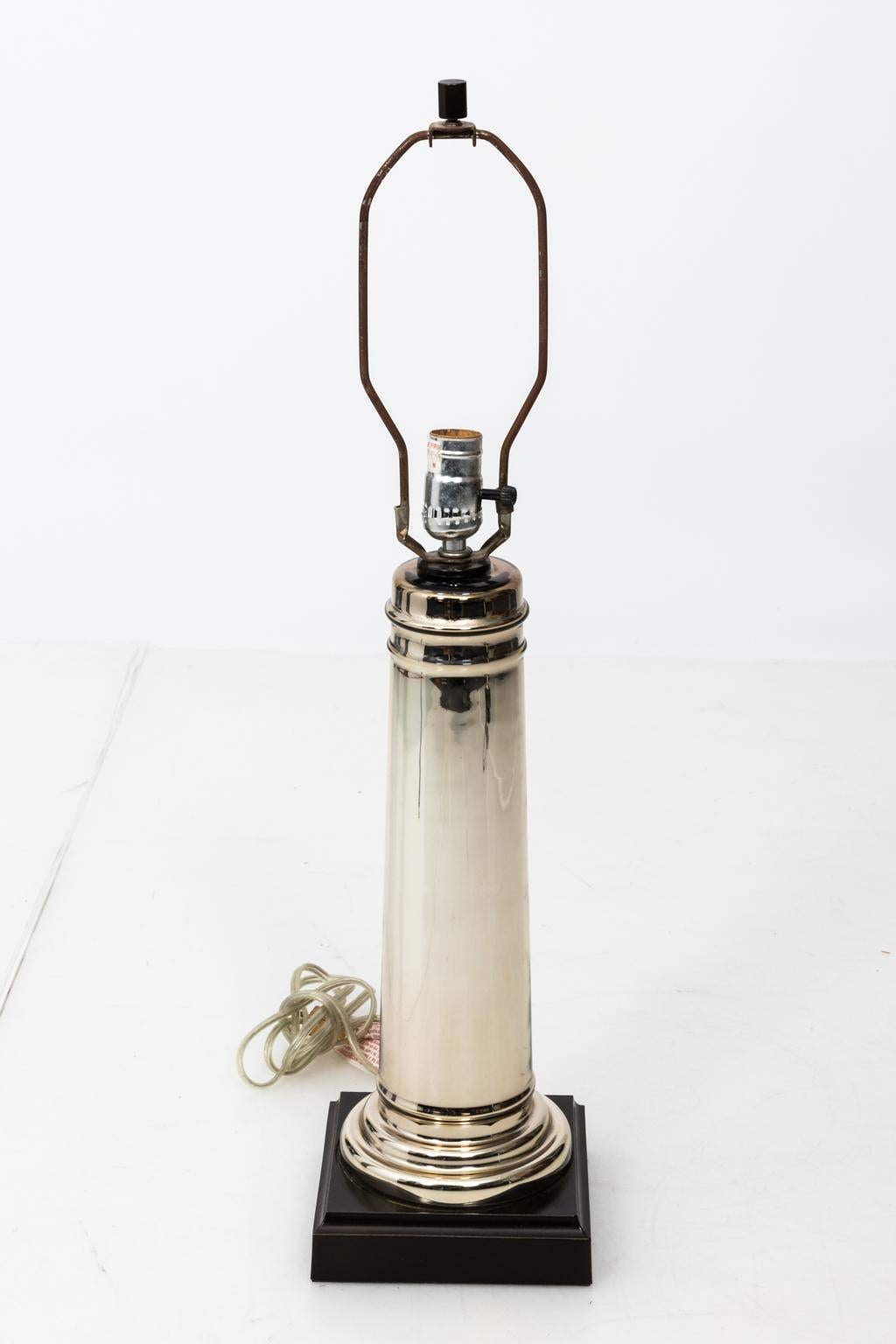 20th Century Pair of Mercury Glass Lamps