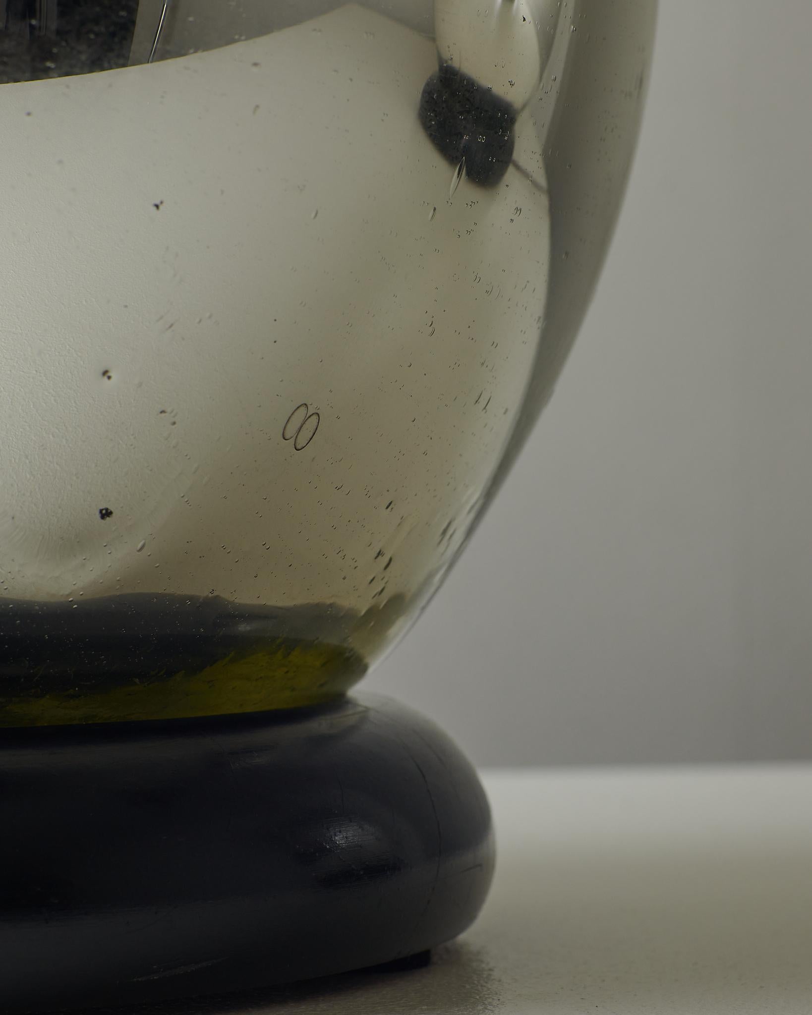 Fin du 20e siècle Paire de lampes en verre mercuré en vente