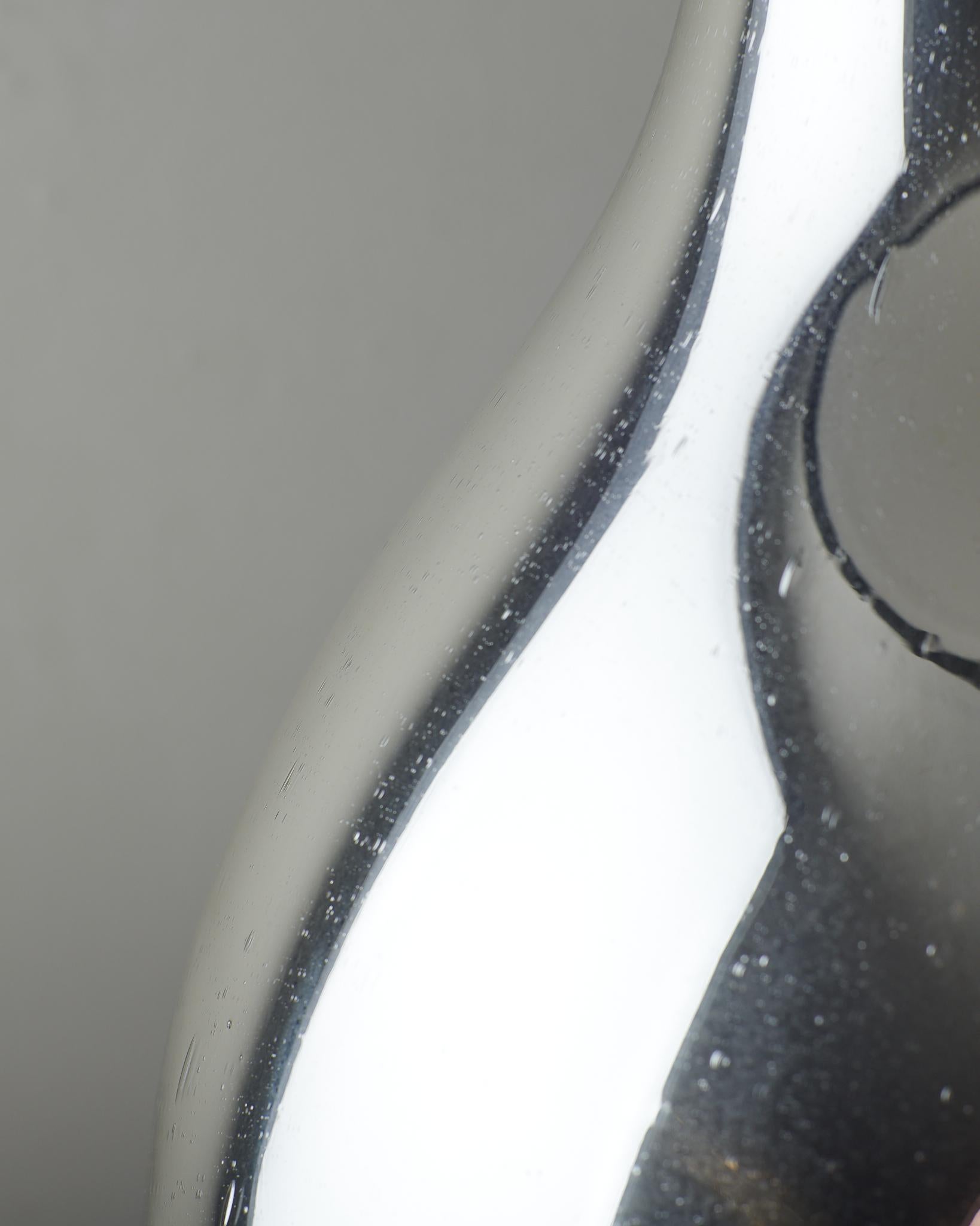 Lin Paire de lampes en verre mercuré en vente