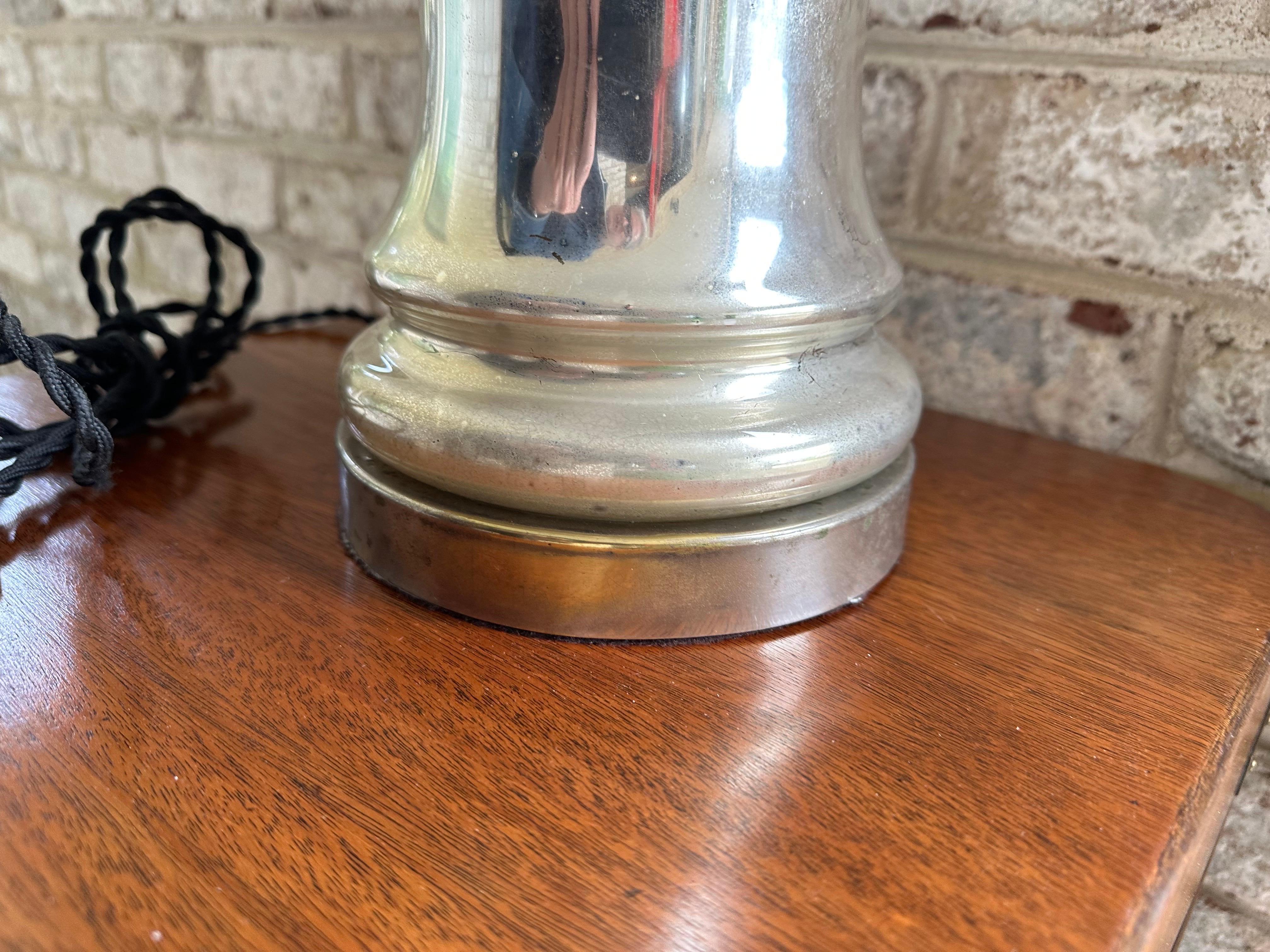 Pair of Mercury Glass Table Lamps For Sale 6