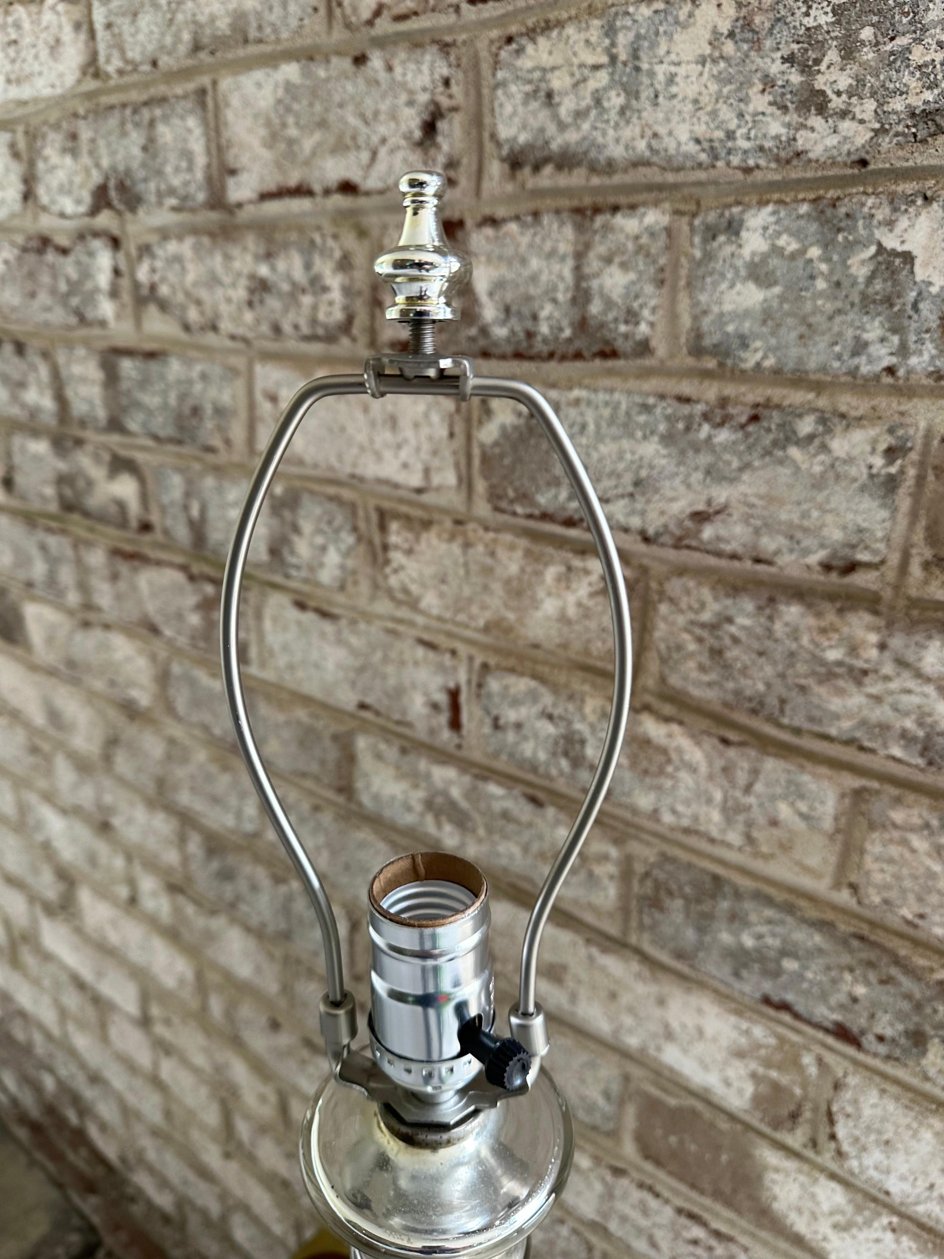 Pair of Mercury Glass Table Lamps For Sale 3