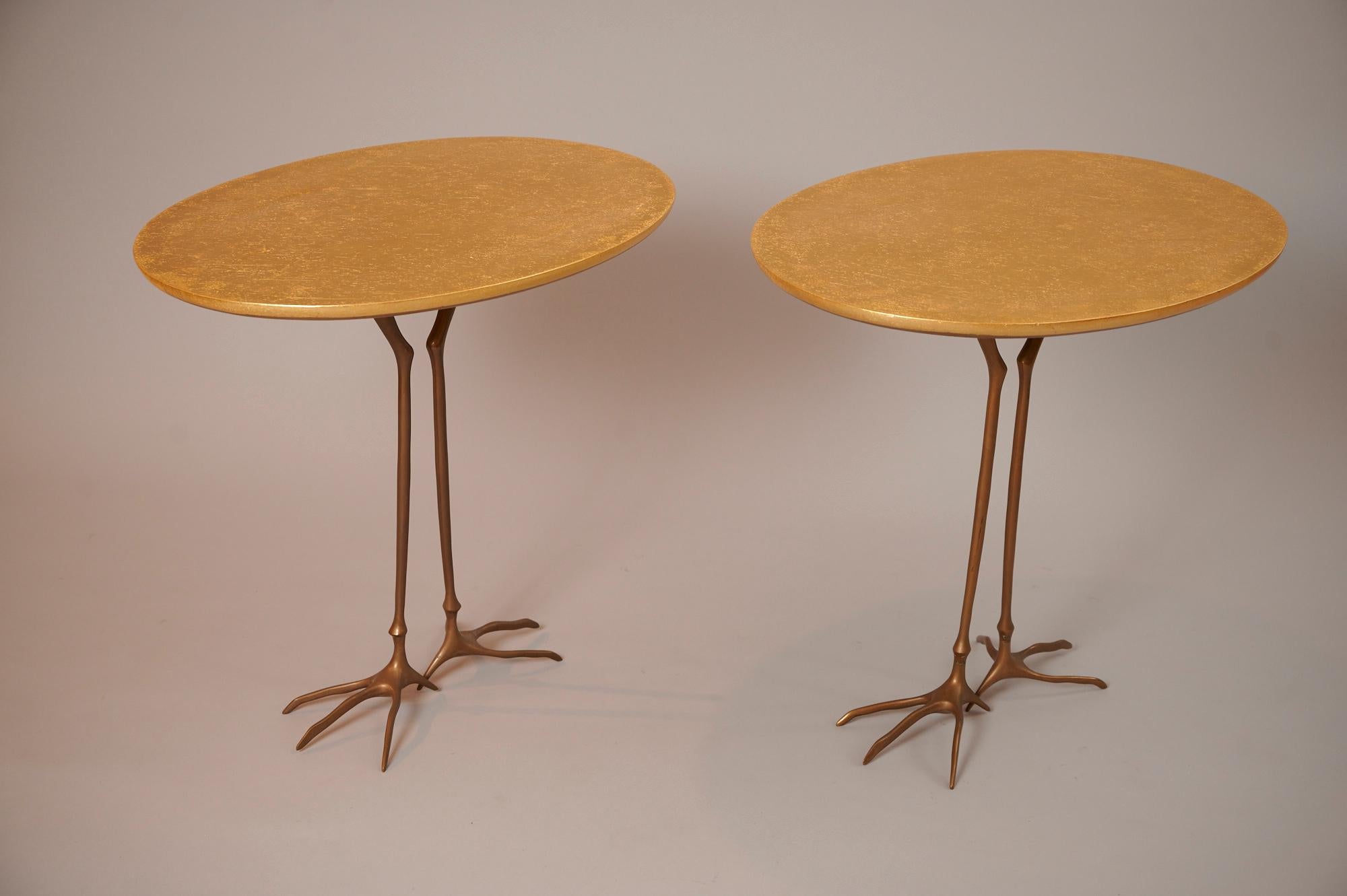 A pair of restored Meret Openheim 'Traccia' tables for Studio Simon.

A superb pair of Surrealist tables designed by Meret Openheim in the 1930s. Fully restored.
