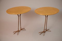 Pair of Meret Openheim 'Traccia' tables, c1970