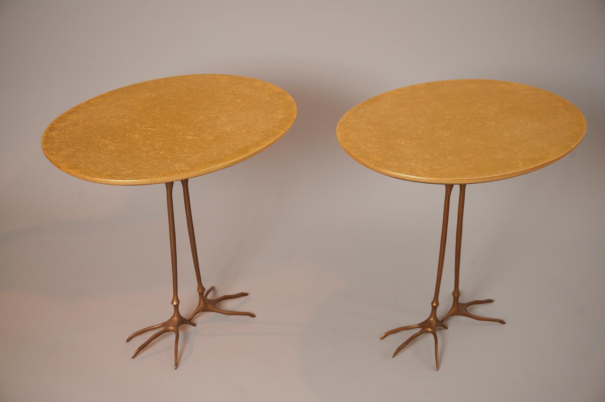 Mid-Century Modern Pair of Meret Openheim 'Traccia' tables, c1970