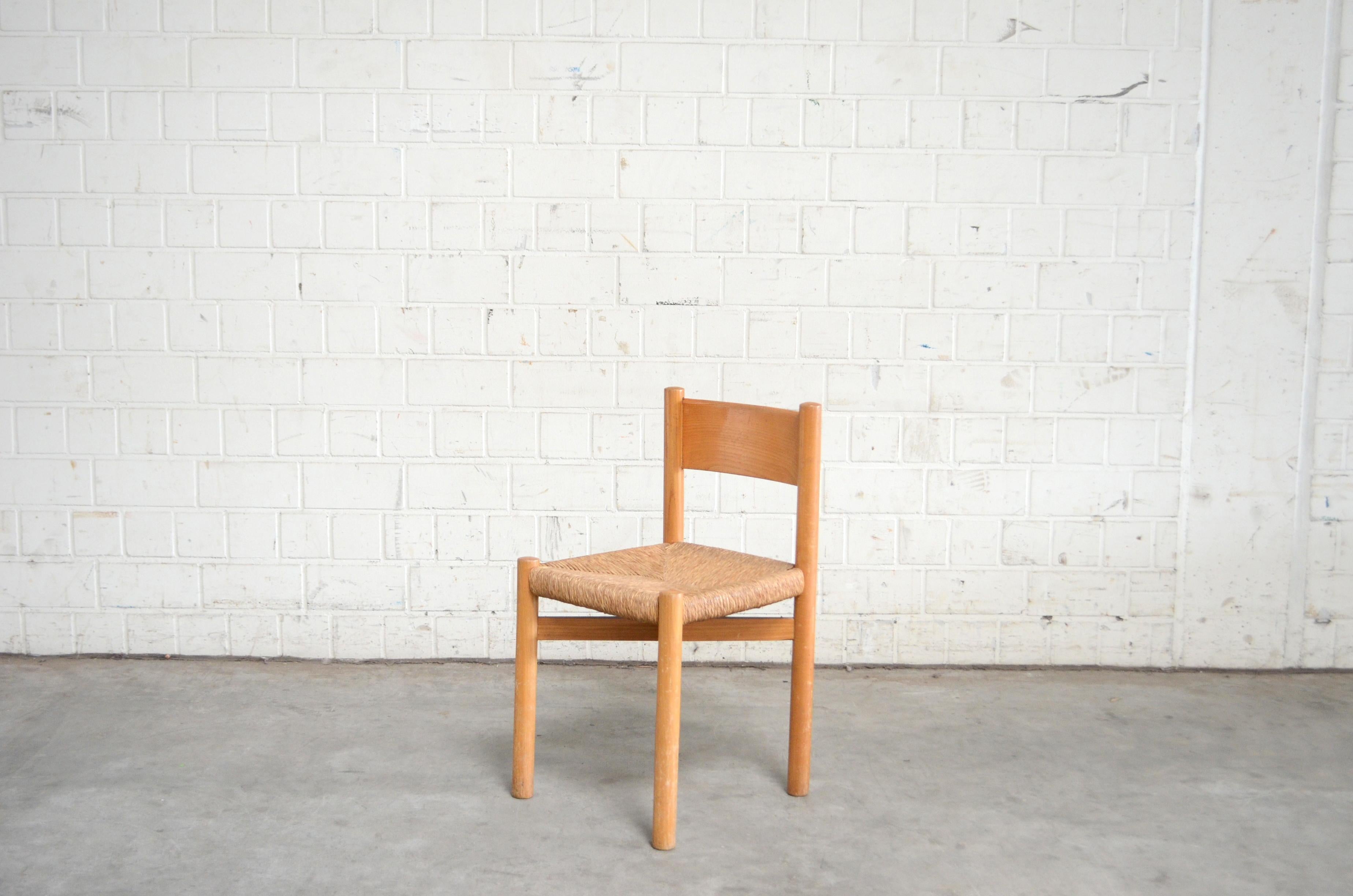 20th Century Pair of Meribel Chairs Chair  by Charlotte Perriand, circa 1950