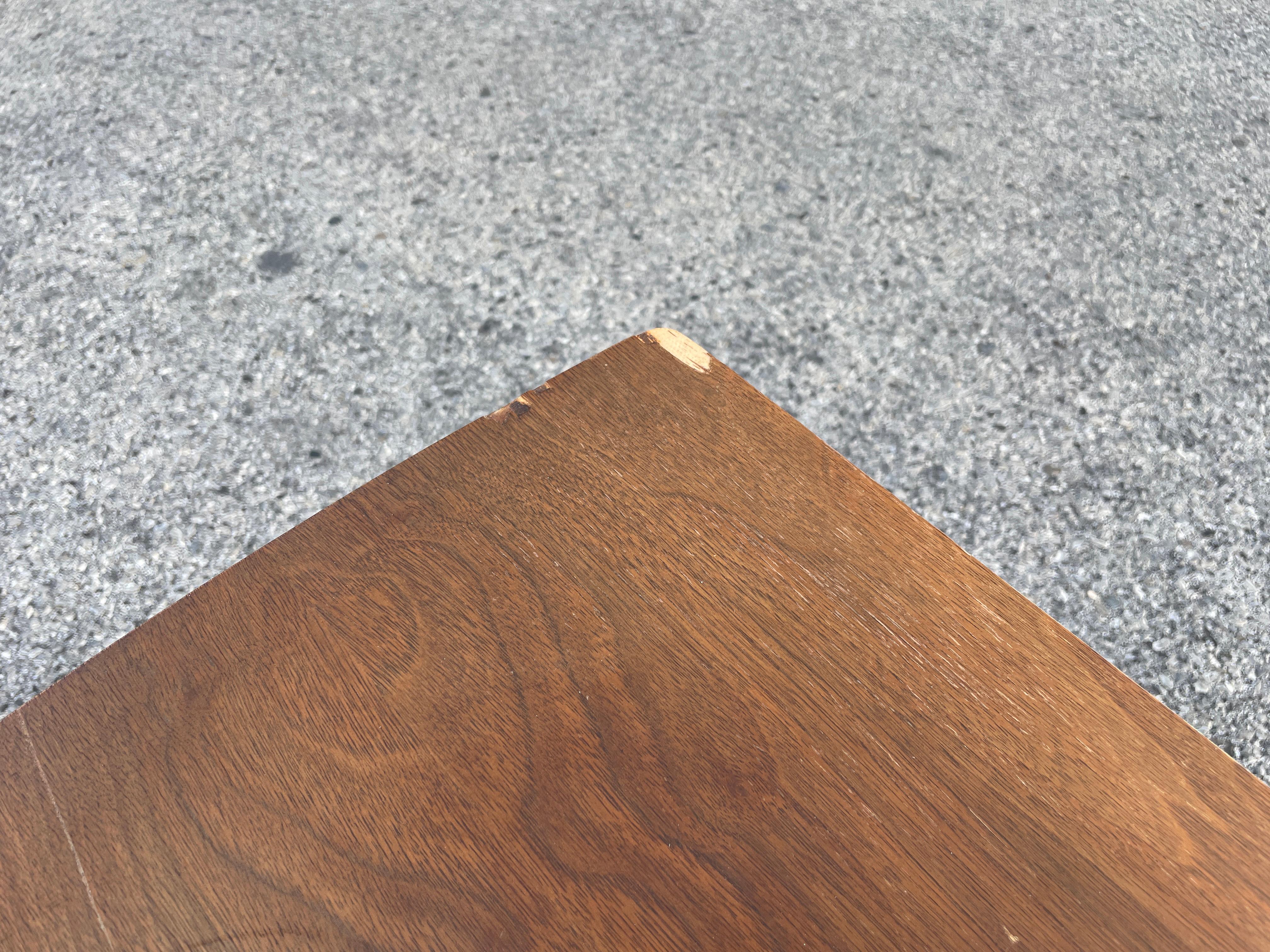 Pair of Mersman Midcentury End Tables with Shelf and Drawers For Sale 1