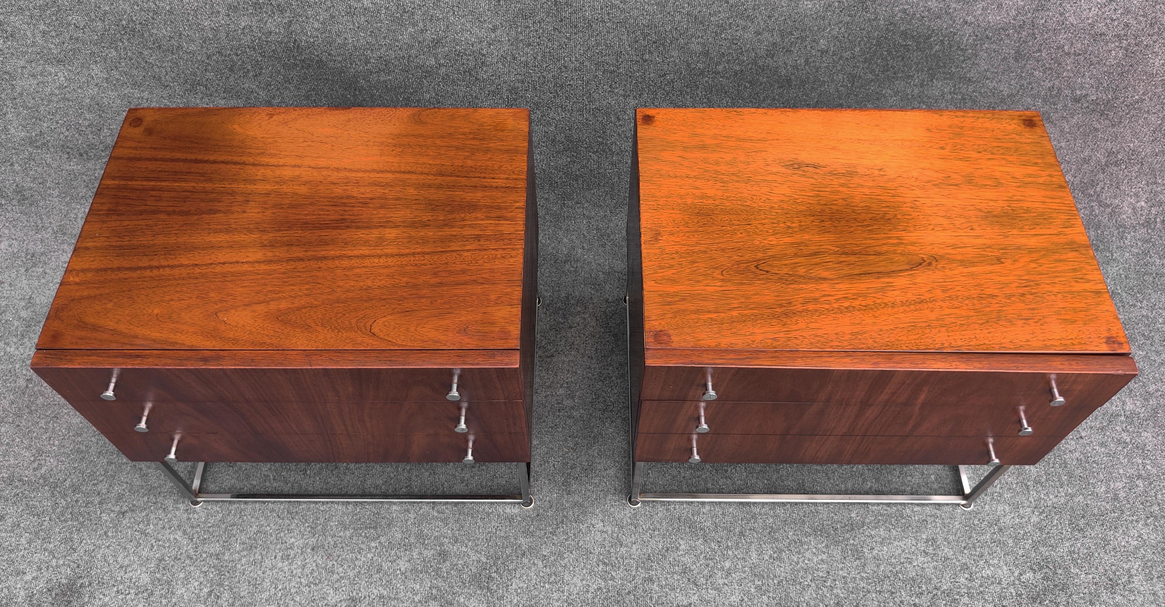 Paire de tables de nuit ou de chevets Merton Gershun pour American of Martinsville en vente 6