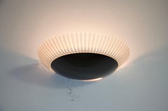 Pair of Metal and Glass Wall Lamps, 1980s, Italy