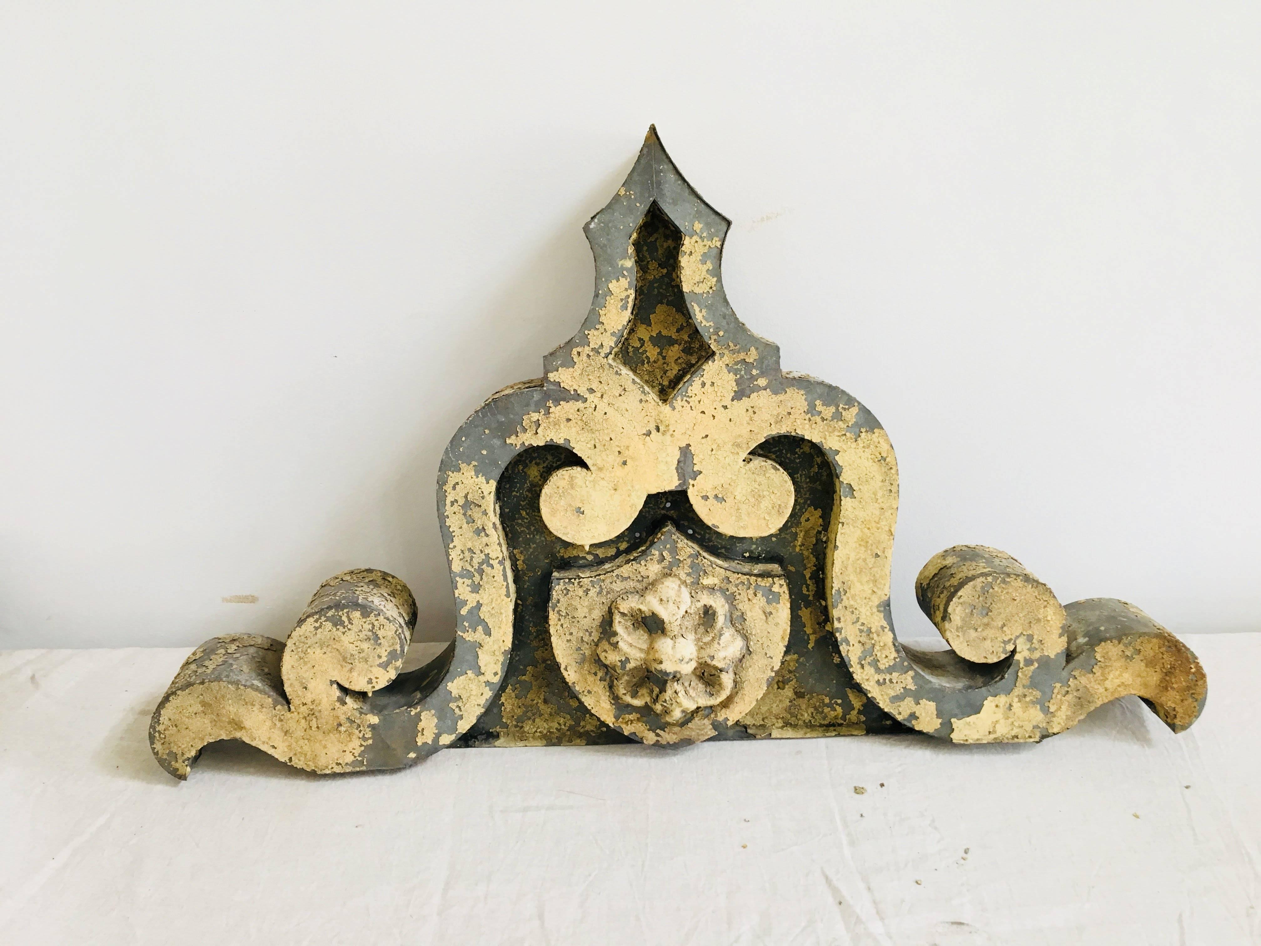 Pair of Metal Architectural Elements 1