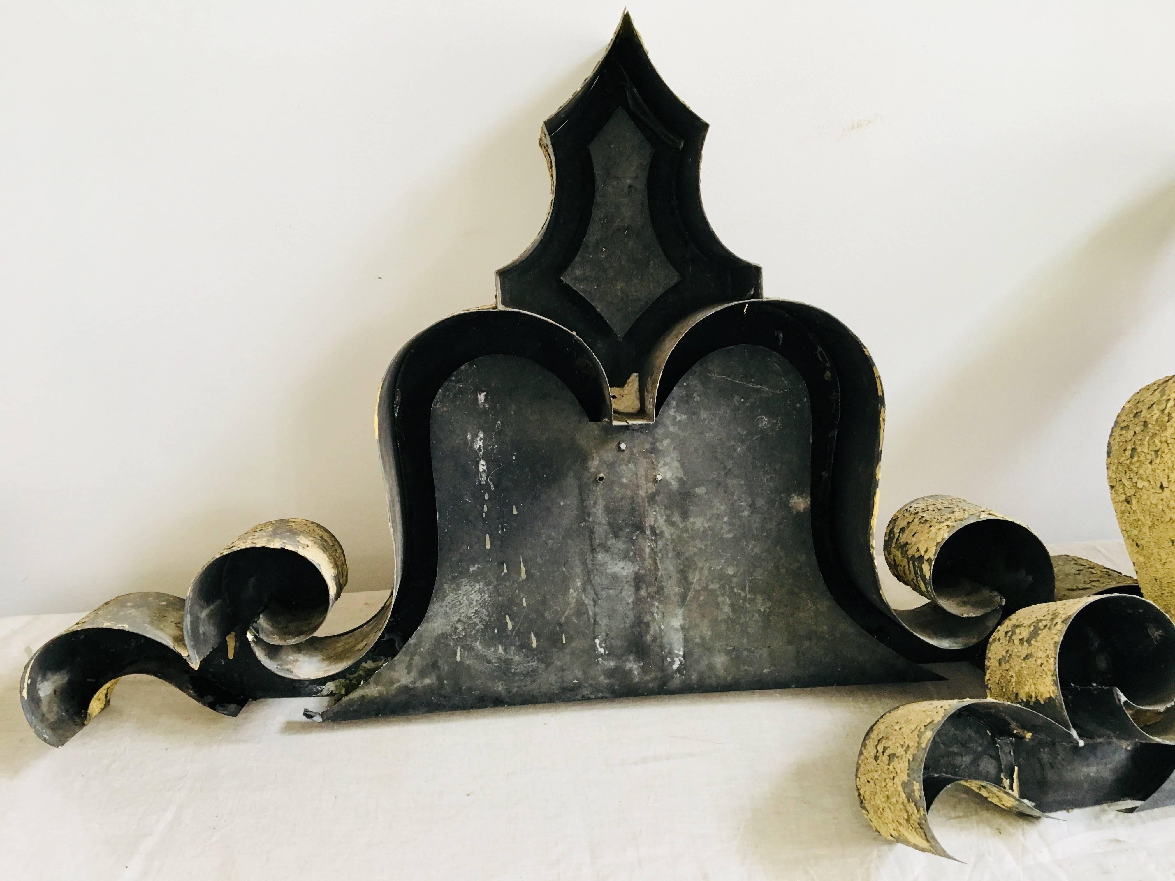 Pair of Metal Architectural Elements 4