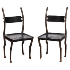 Pair of Metal Chairs by Laura Johnson Drake