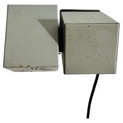 Pair of Metal Cubic Wall Lamps by Kaiser Leuchten, Germany 1970s