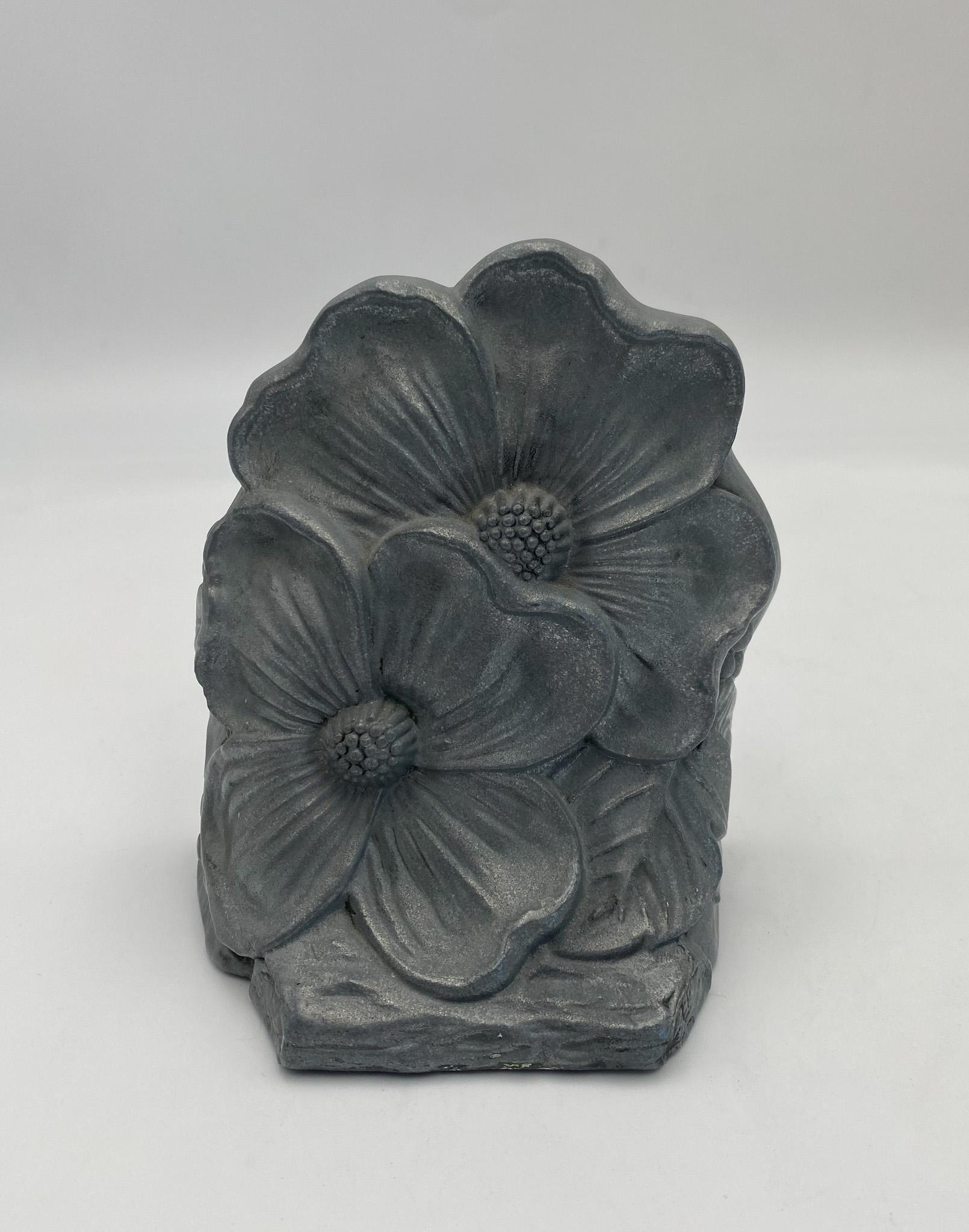 Pair of Metal Flower Bookends, 1960's  For Sale 2