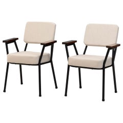 Paire de chaises en métal