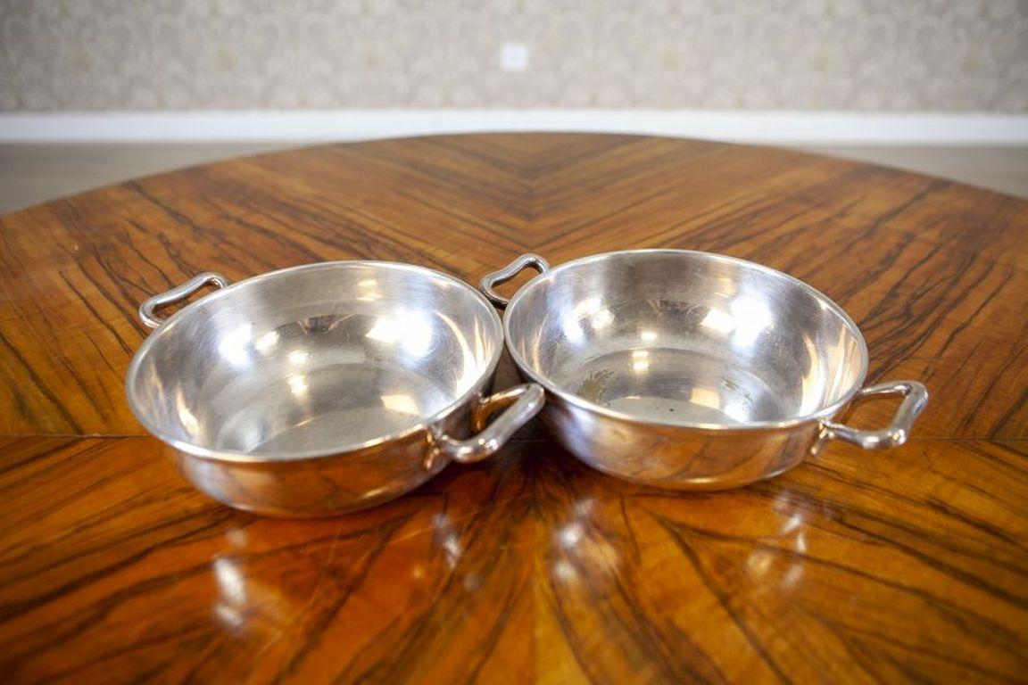 European Pair of Metal Kitchen Vessels from the Mid. 20th Century For Sale