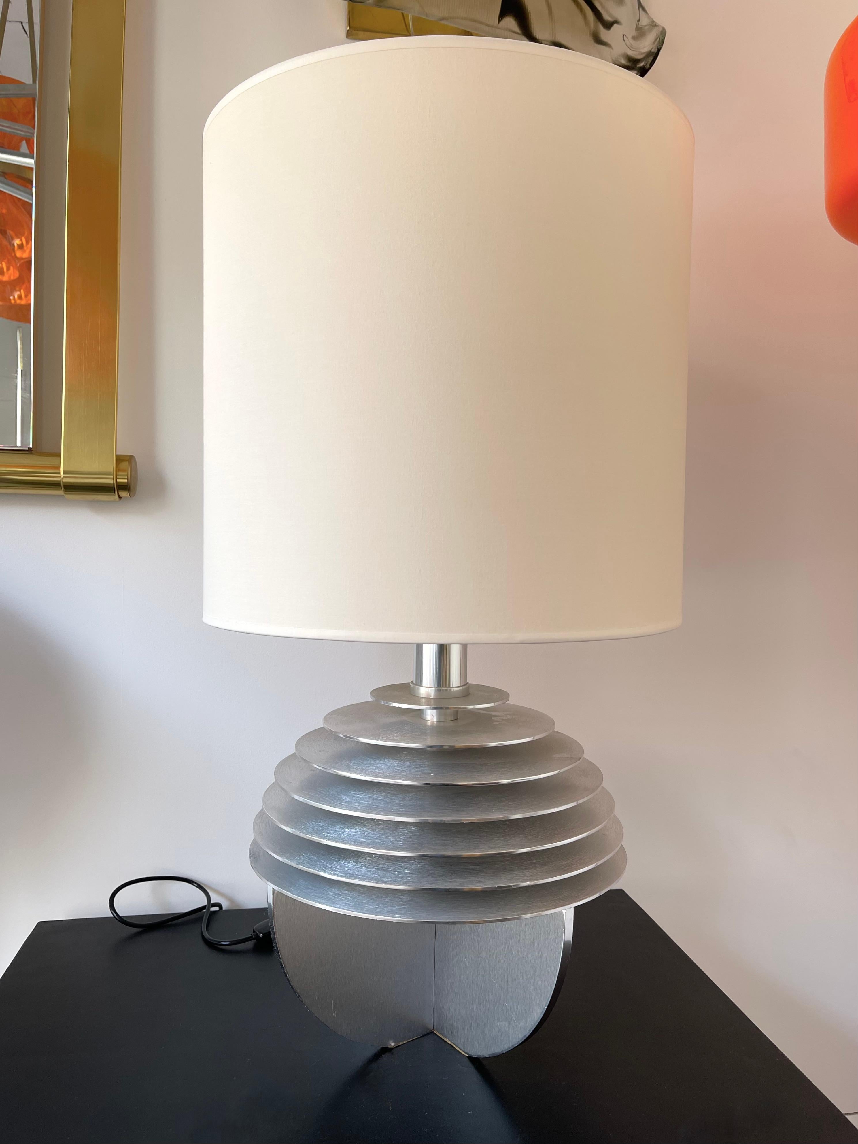 Pair of Metal Saturn Lamps by Banci, Italy, 1970s In Good Condition For Sale In SAINT-OUEN, FR