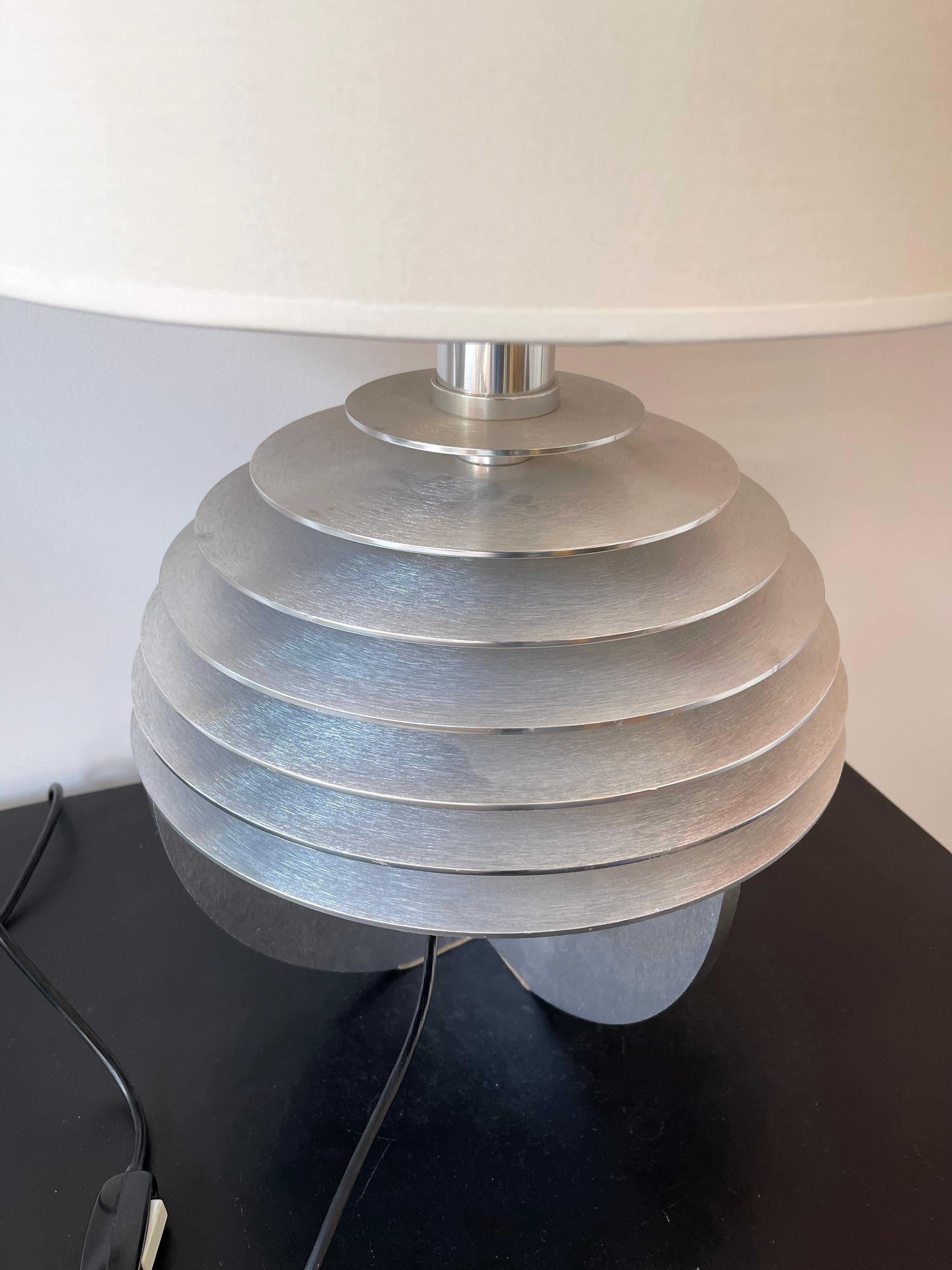 Pair of Metal Saturn Lamps by Banci, Italy, 1970s For Sale 1