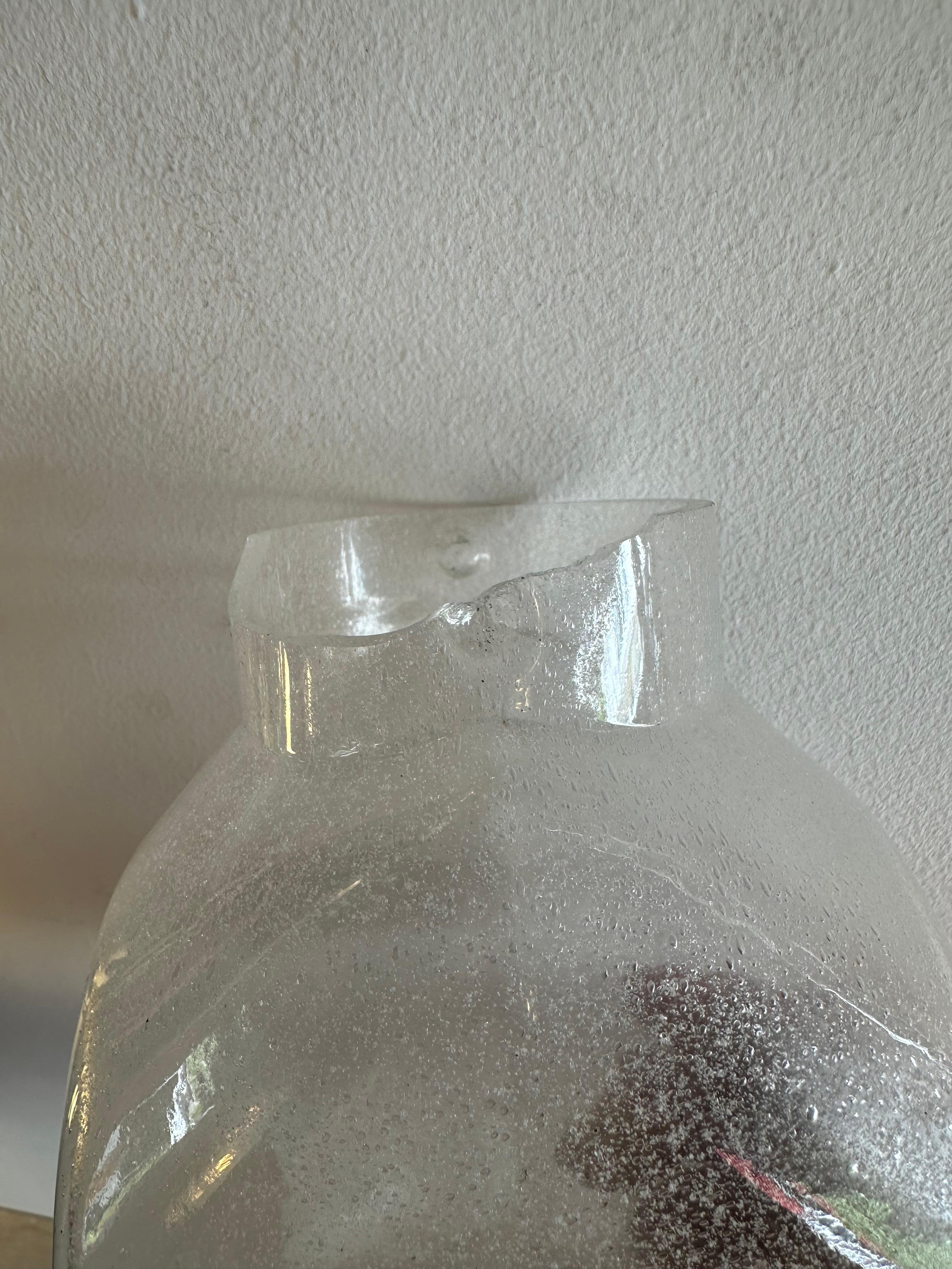 Pair of Metal Sconces Murano Glass by Aldo Nason for Mazzega, Italy, 1970s For Sale 6