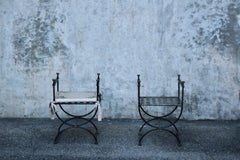 Pair of metal stools