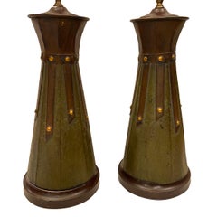 Pair of Metal Table Lamps