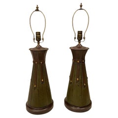 Pair of Metal Table Lamps