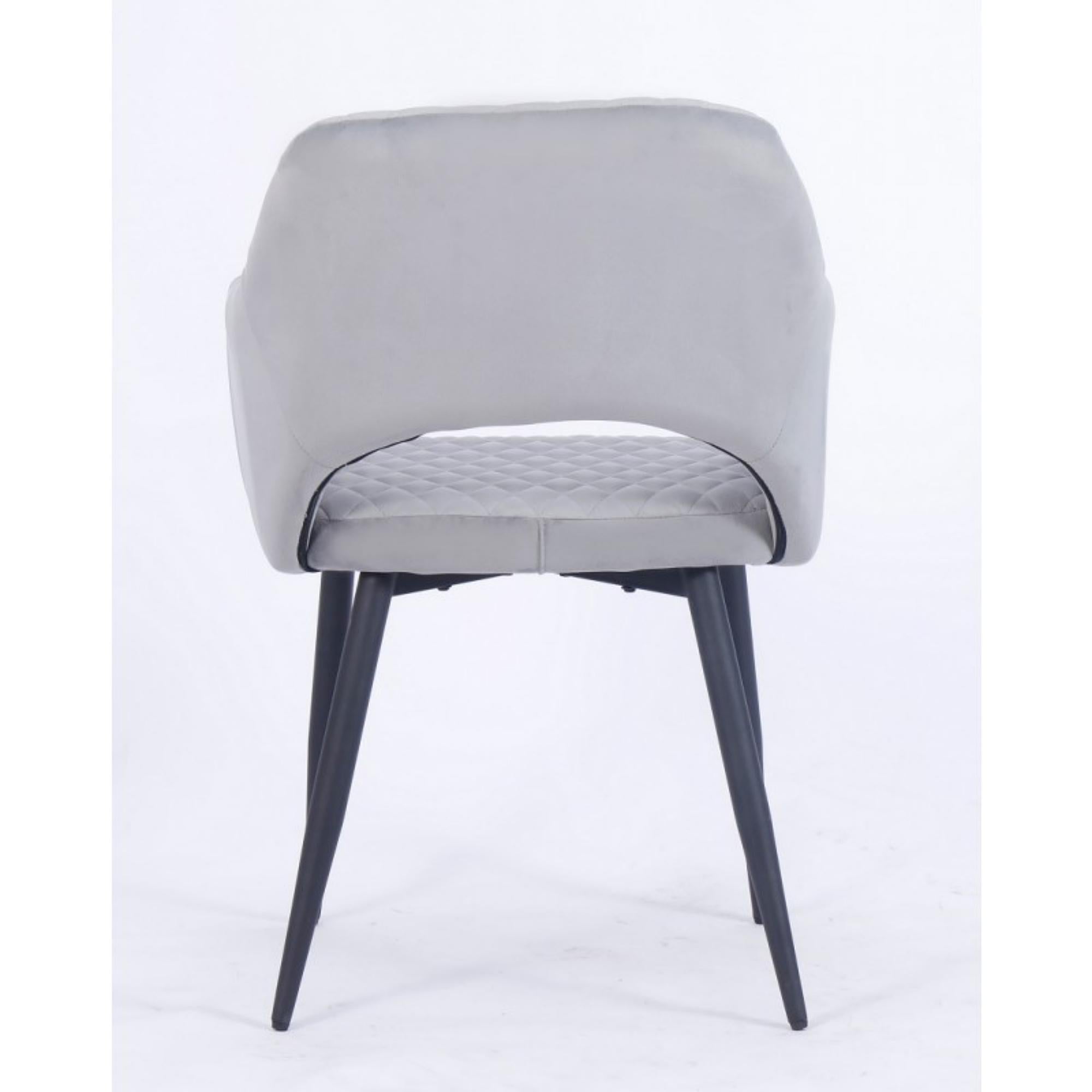 Upholstered Metal Armchair New

Data sheet:

-Design armchair, multipurpose.

-Seat and back in wood and foam rubber, upholstered in mink brown velvet 19 fabric

-Tapered metal legs with black epoxy paint finish

-Other colors