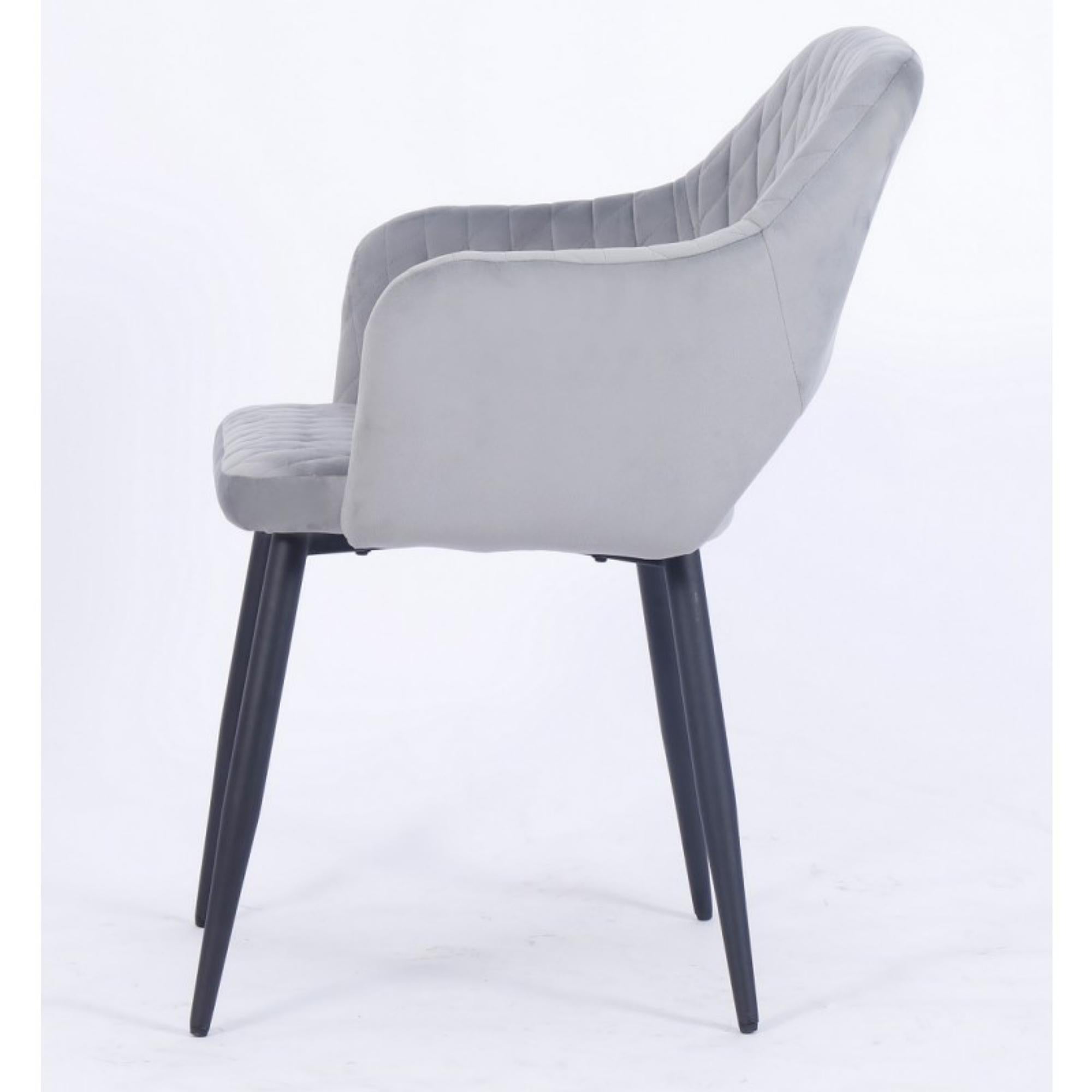 Spanish Pair of Metal Velvet Upholstered Metal Armchair New For Sale