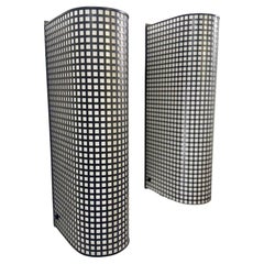 Pair of Metal Wall Light by Bieffeplast, 1980s
