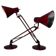 Coppia di lampade da tavolo flessografiche Metalarte Modello ARMA - Design spagnolo degli anni '70