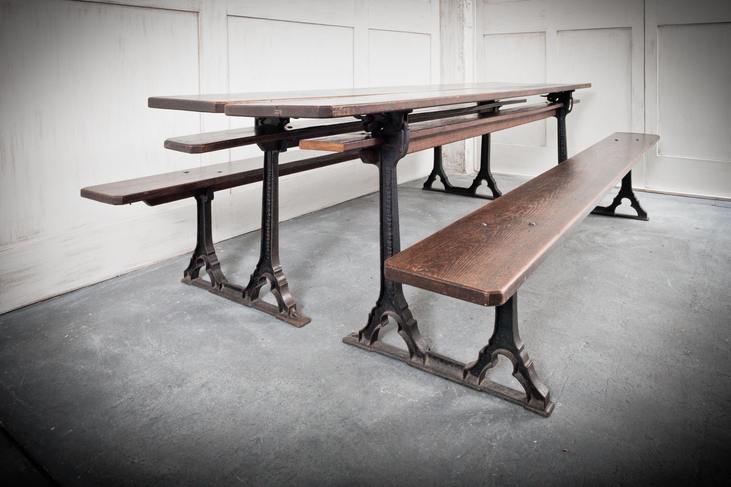 Pair of Metarmorphic Sidebotham Bench Tables In Good Condition In Alton, GB