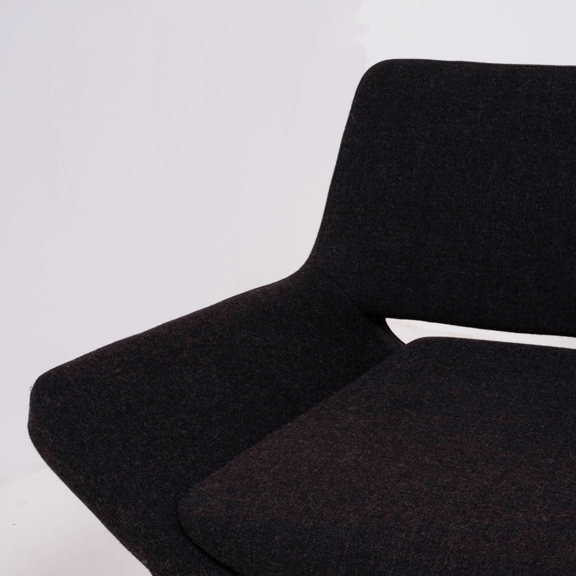 Pair of Metropolitan Grey Fabric Armchairs by Jeffrey Bernett for B&B Italia 2