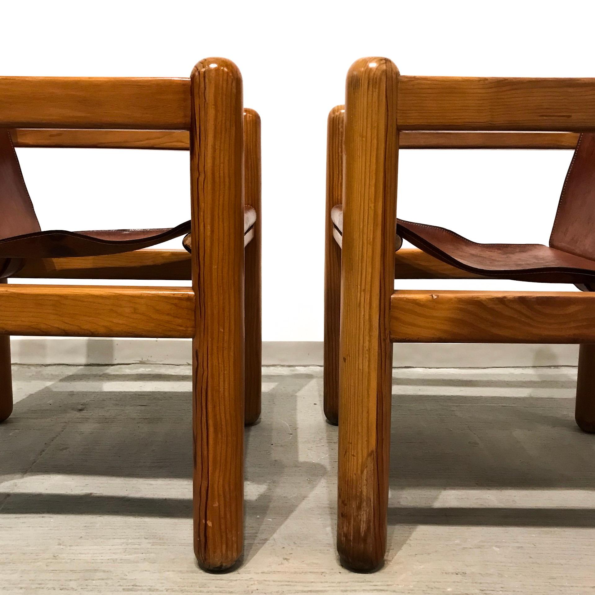 Pair of Mexican armchairs.