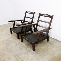 Pair of Mexican Hacienda Style Armchairs