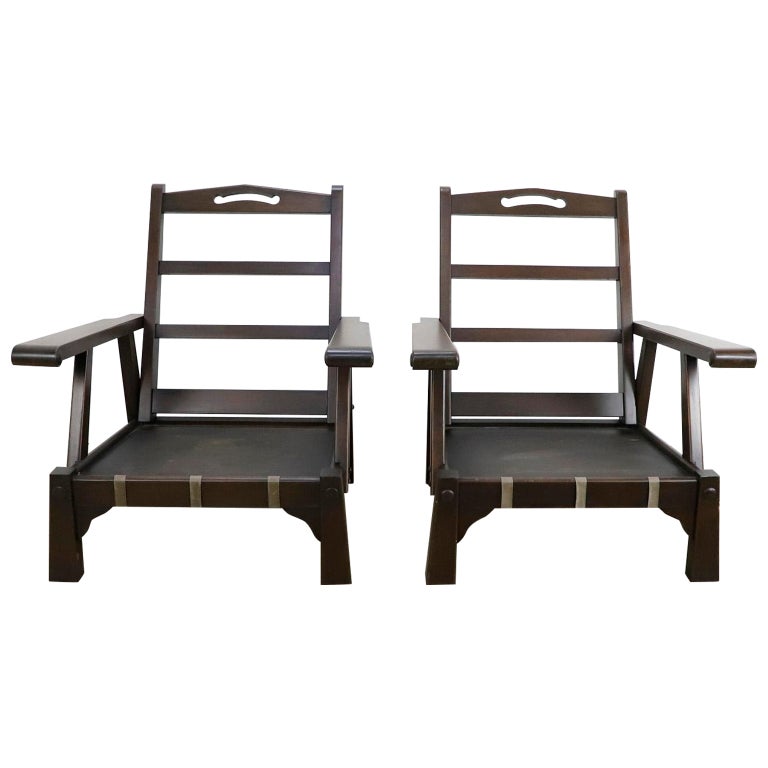 Pair of Mexican Hacienda Style Armchairs For Sale at 1stDibs