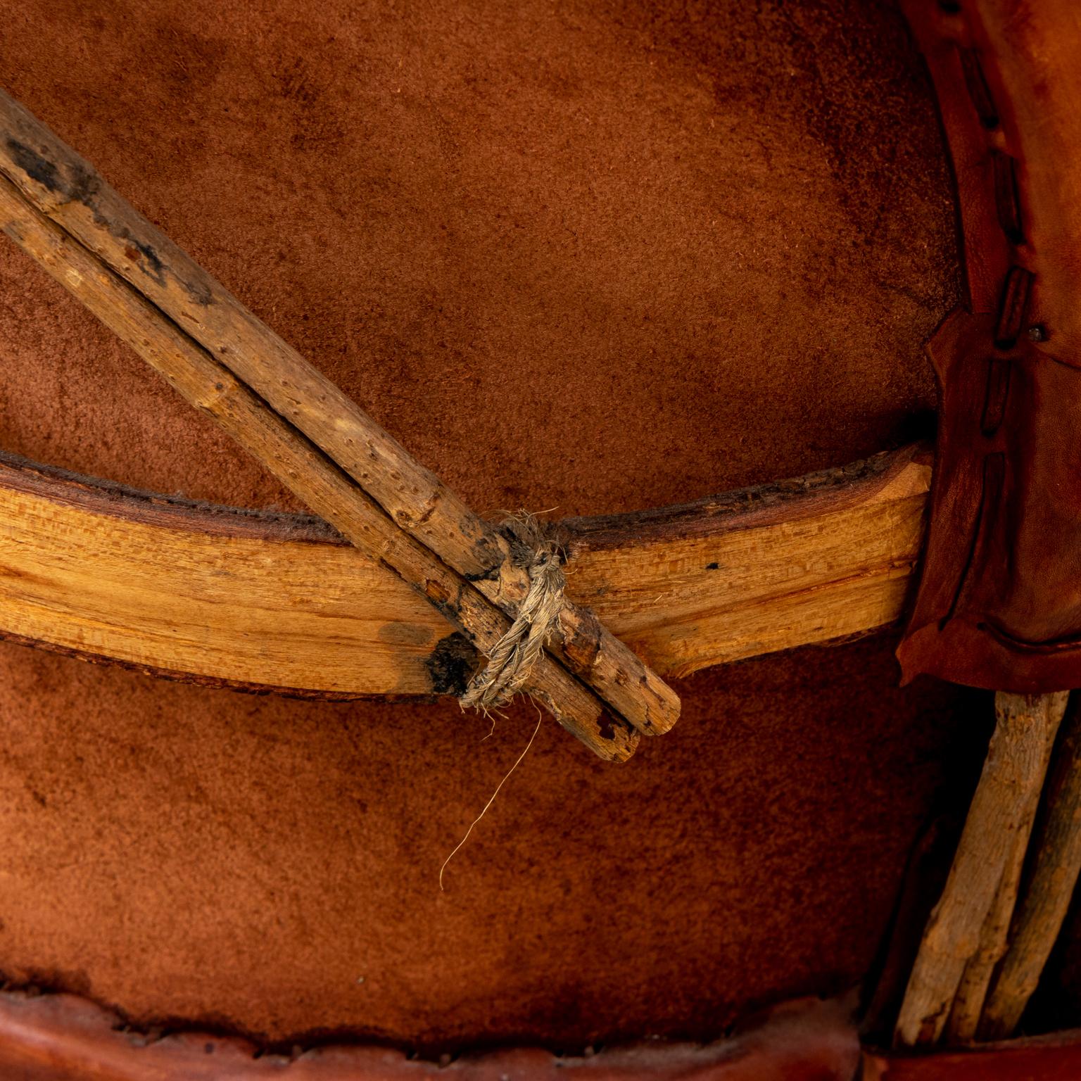 Pair of Mexican Leather Chairs 4