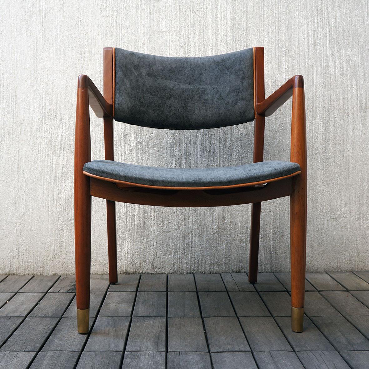 Mahogany Pair of Mexican Midcentury Lounge Chairs