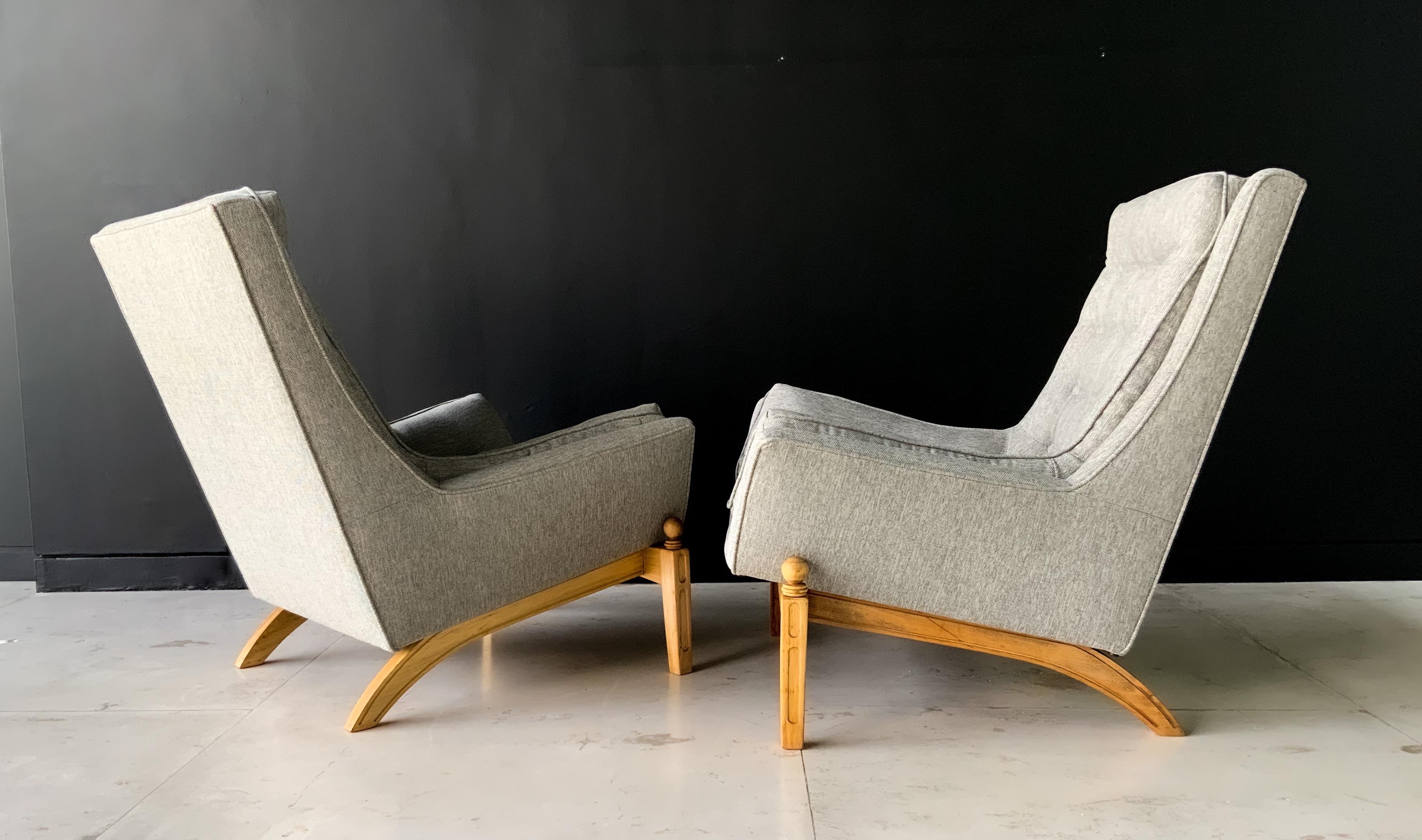 Pair of Mexican Armchairs by Robert & Mito block  In Excellent Condition For Sale In Mexico City, CDMX