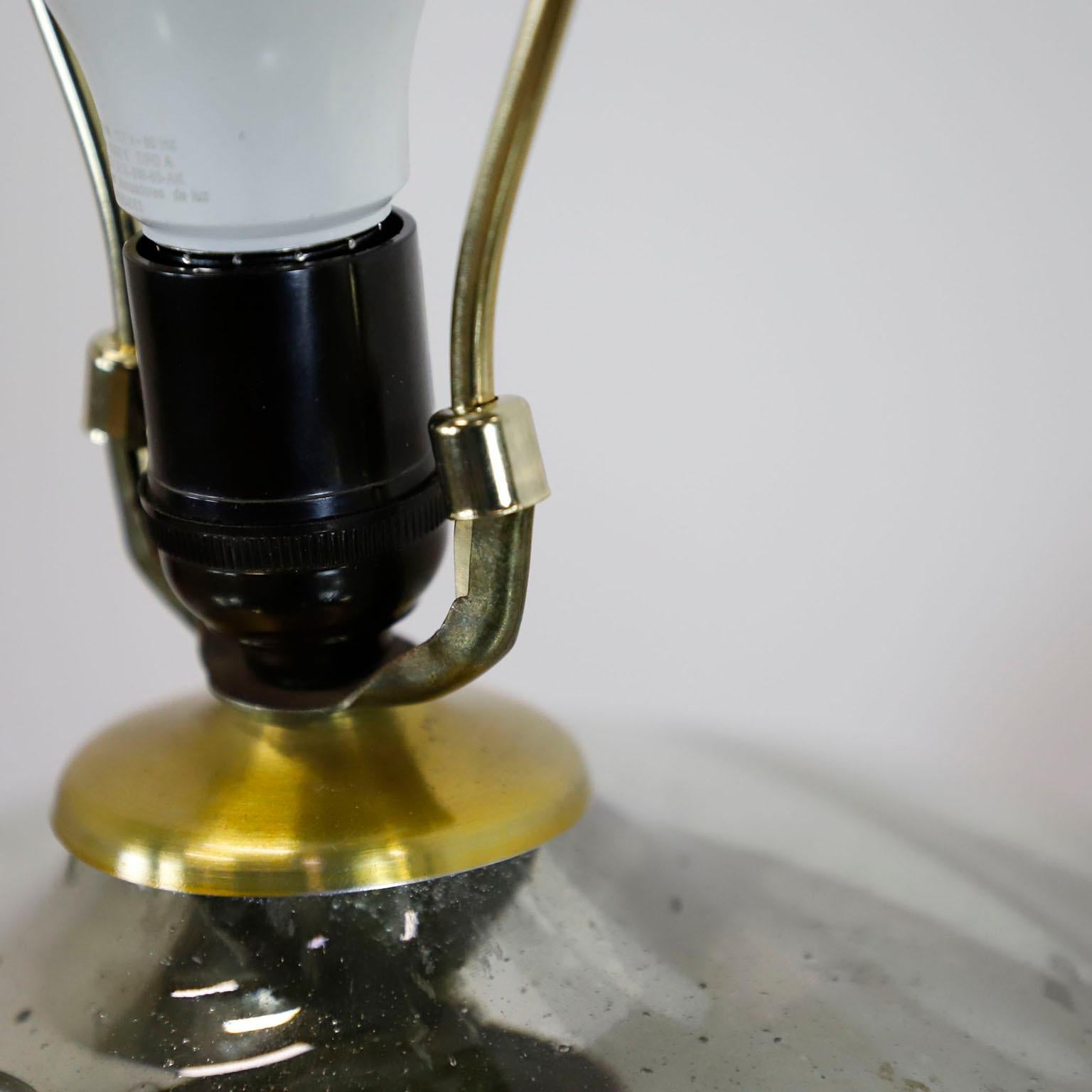 Mid-Century Modern Pair of Mexican Modernism Mercury Glass Table Lamps