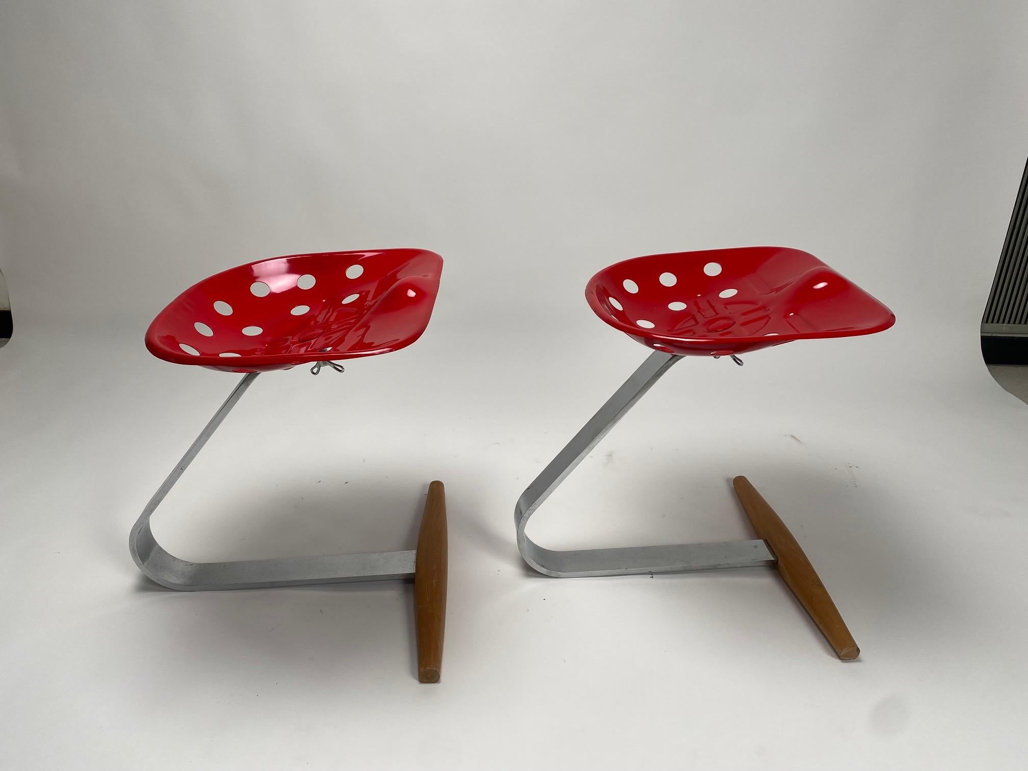 Métal Paire de tabourets 