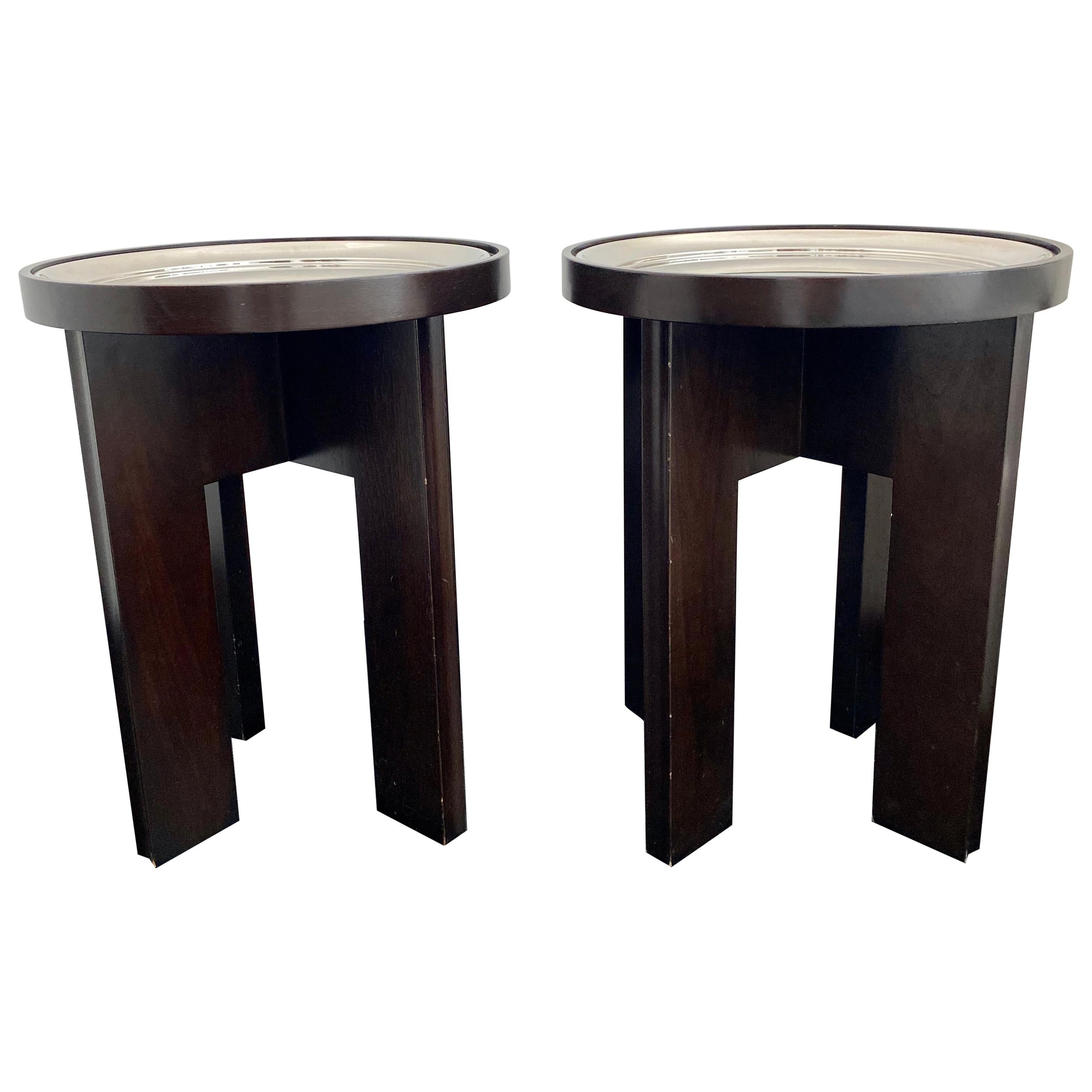 Pair of MIA Side Tables by Holly Hunt For Sale