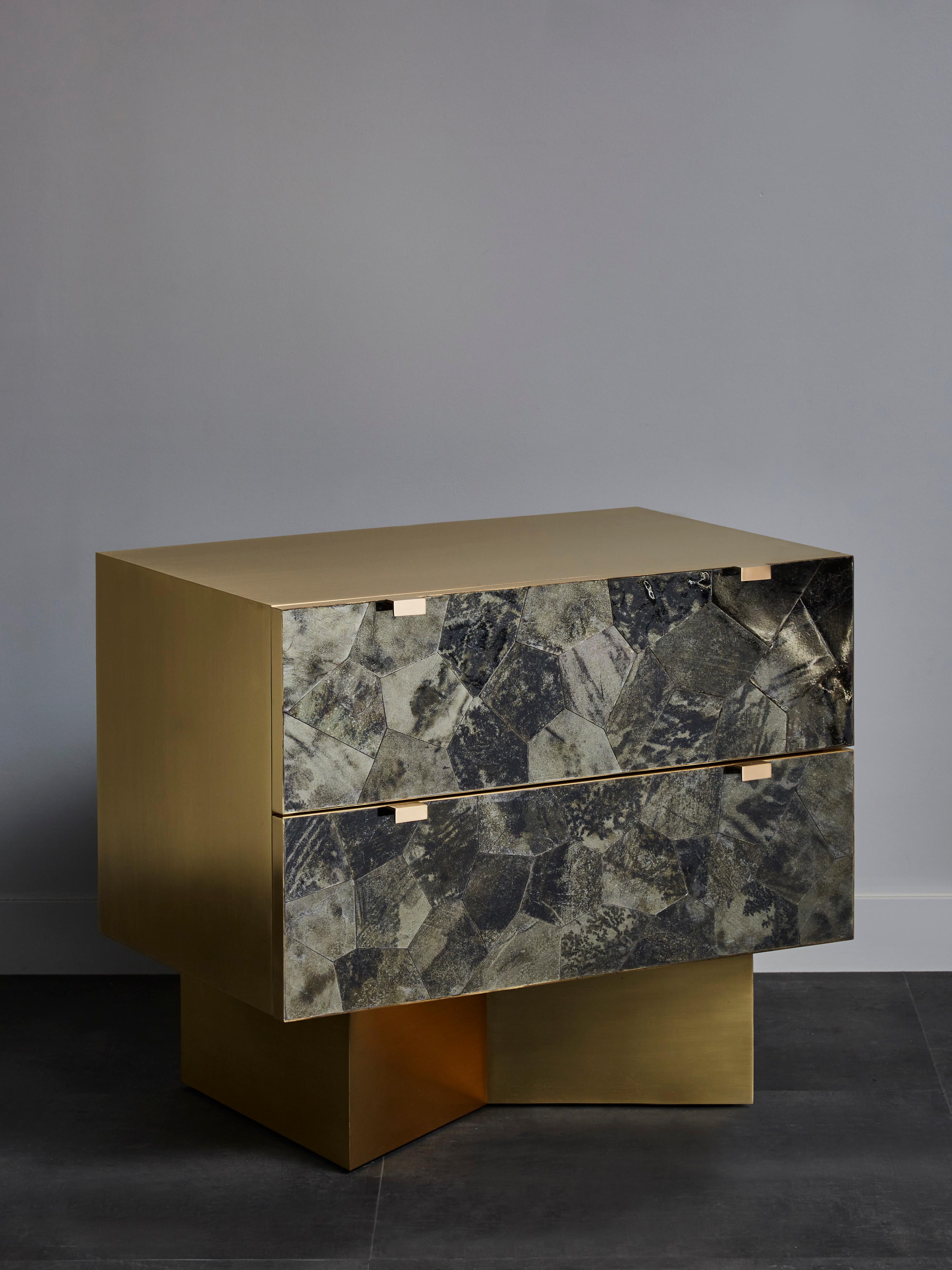 Modern Pair of Mica Nightstands at Cost Price