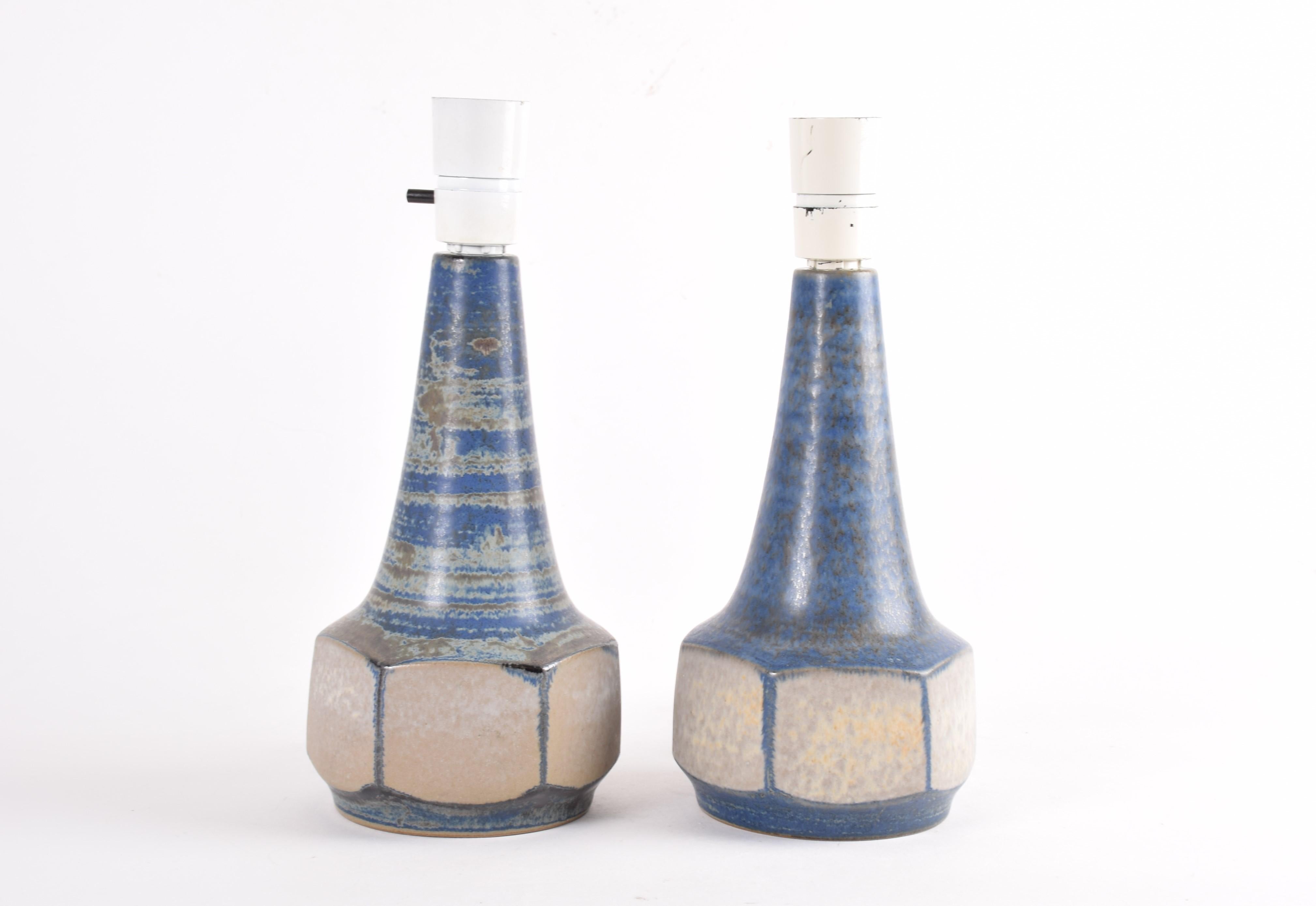 Pair of Michael Andersen Table Lamps by Marianne Starck, Danish Ceramic, 1960s In Good Condition In Aarhus C, DK