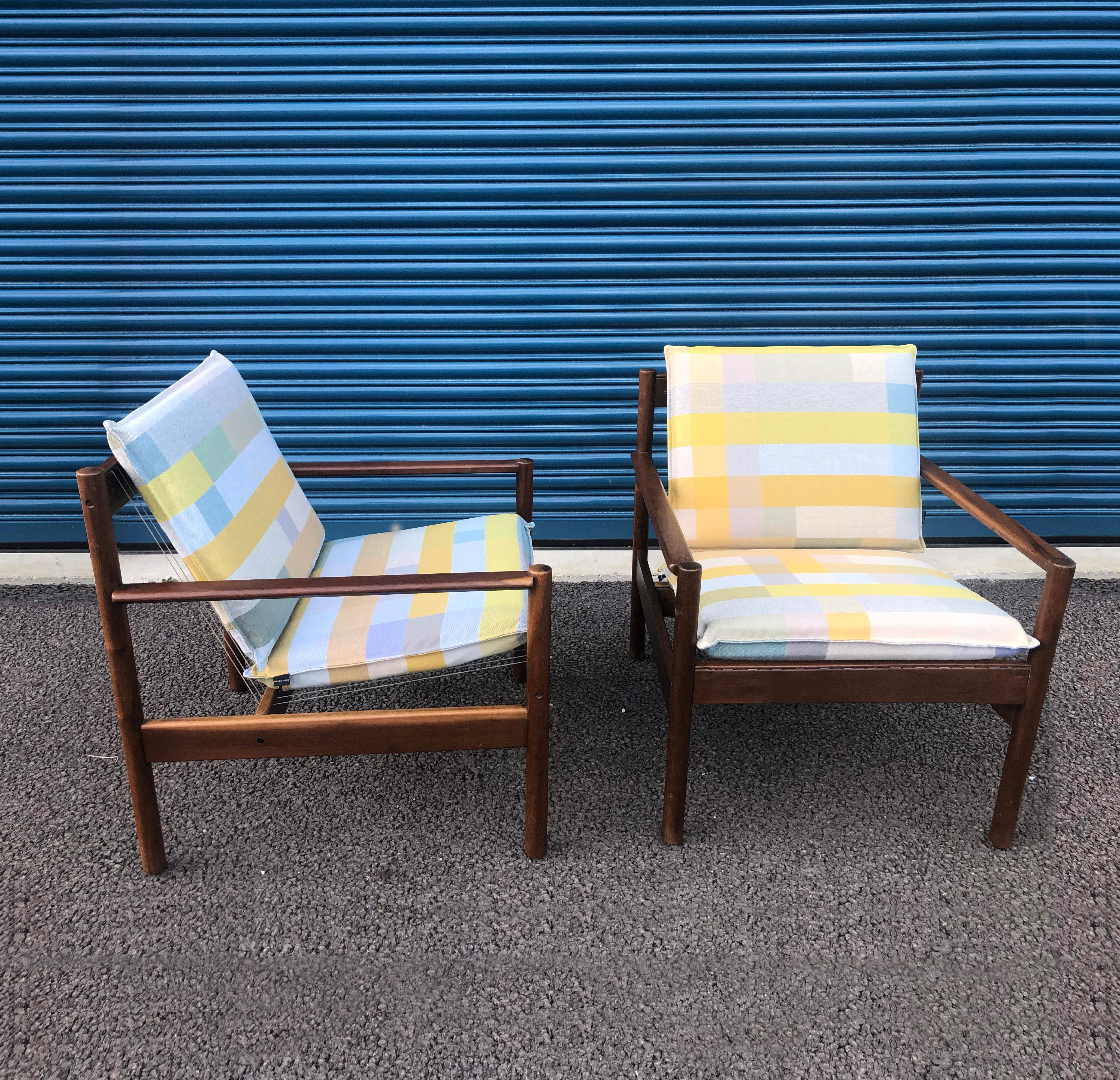 20th Century Pair of Michel Arnoult Ouro Preto Armchairs, Brazilian Midcentury, 1964 For Sale