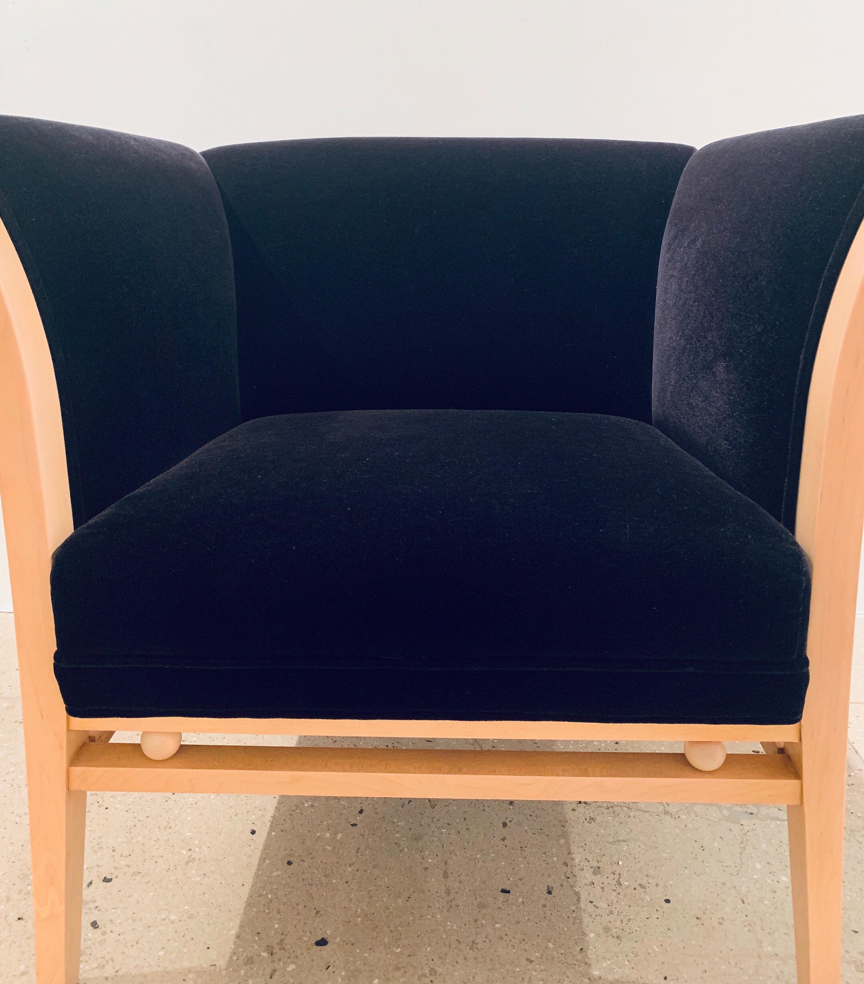 Post-Modern Pair of Michael Graves 1990s Club Chairs