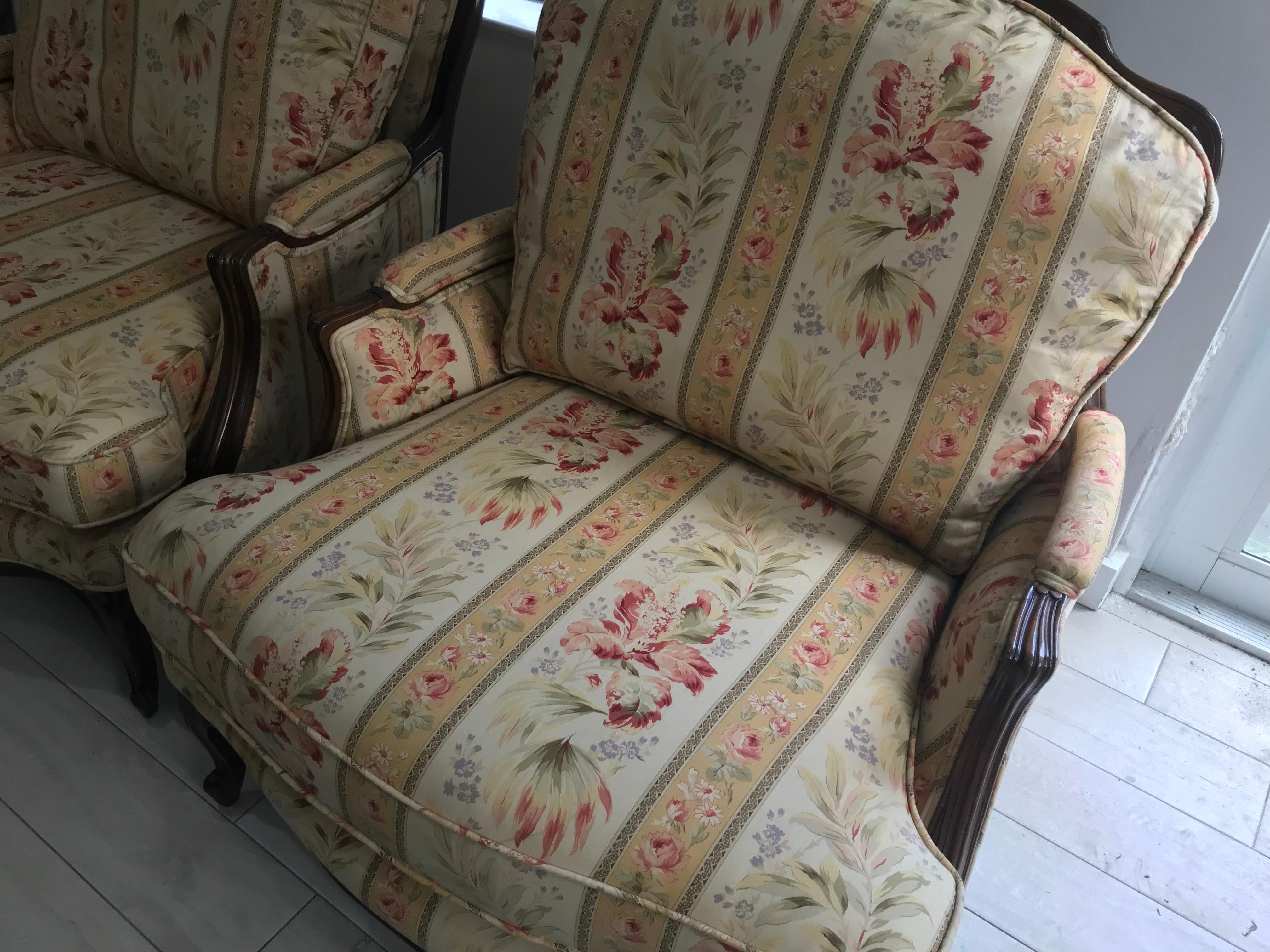 Wood Pair Of Michael Taylor Bergeres Oversized For Sale